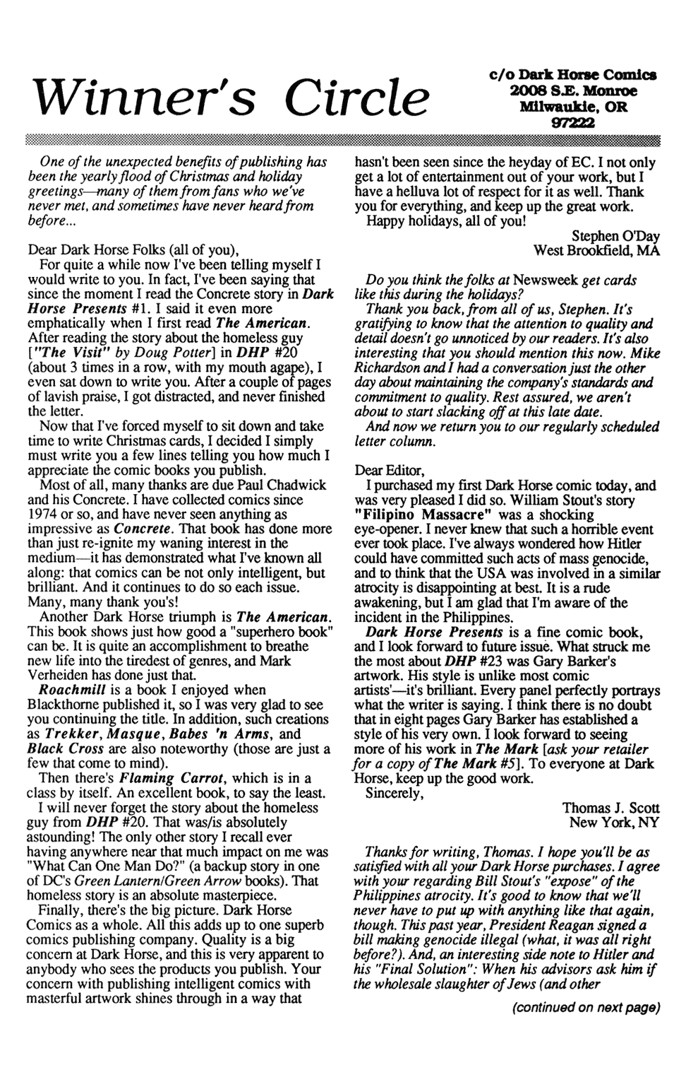 Read online Dark Horse Presents (1986) comic -  Issue #26 - 32