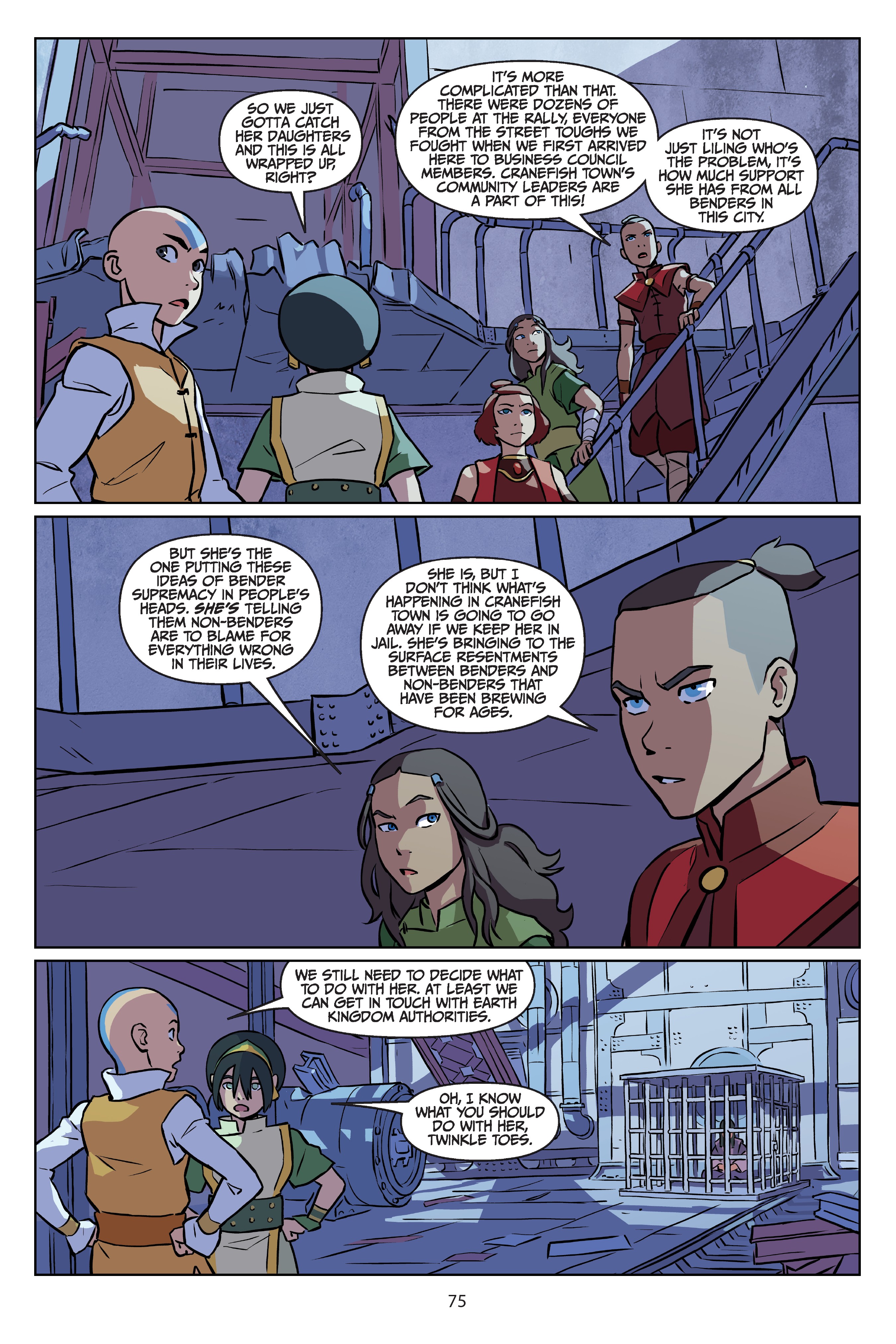 Read online Nickelodeon Avatar: The Last Airbender - Imbalance comic -  Issue # TPB 2 - 76