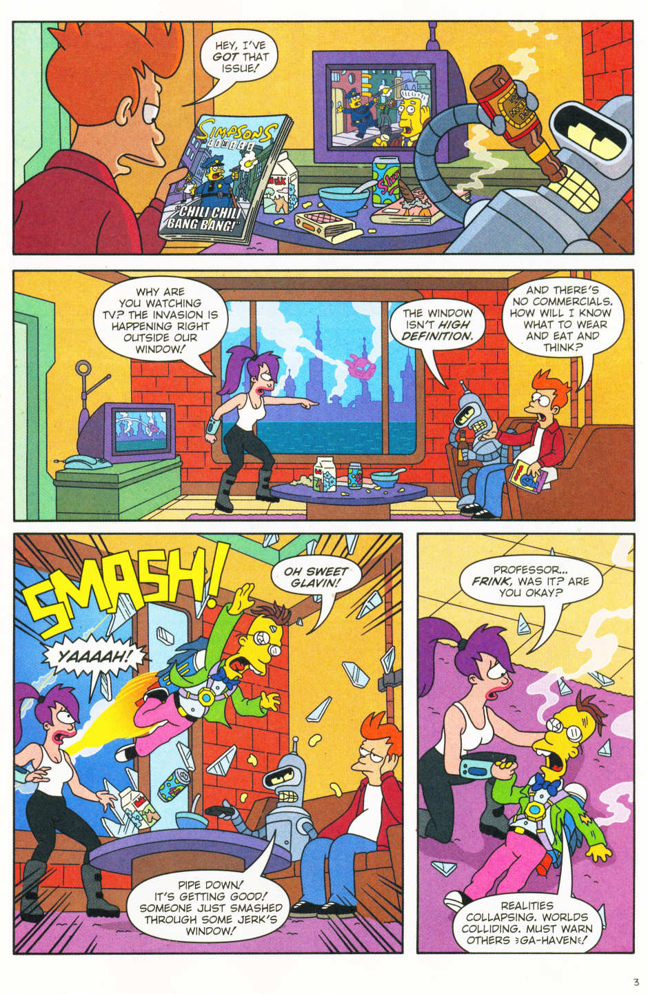 Read online The Simpsons/Futurama Crossover Crisis II comic -  Issue #1 - 4