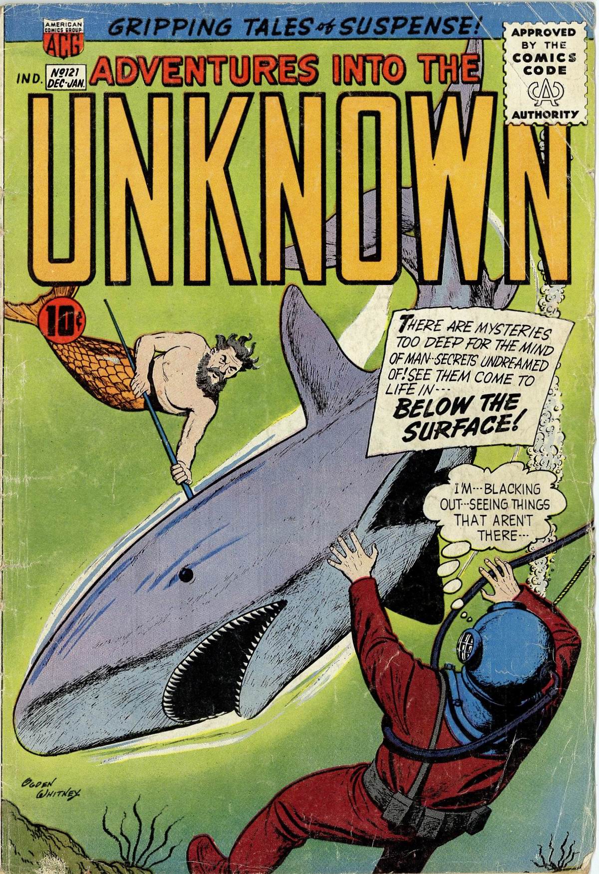 Read online Adventures Into The Unknown comic -  Issue #121 - 1