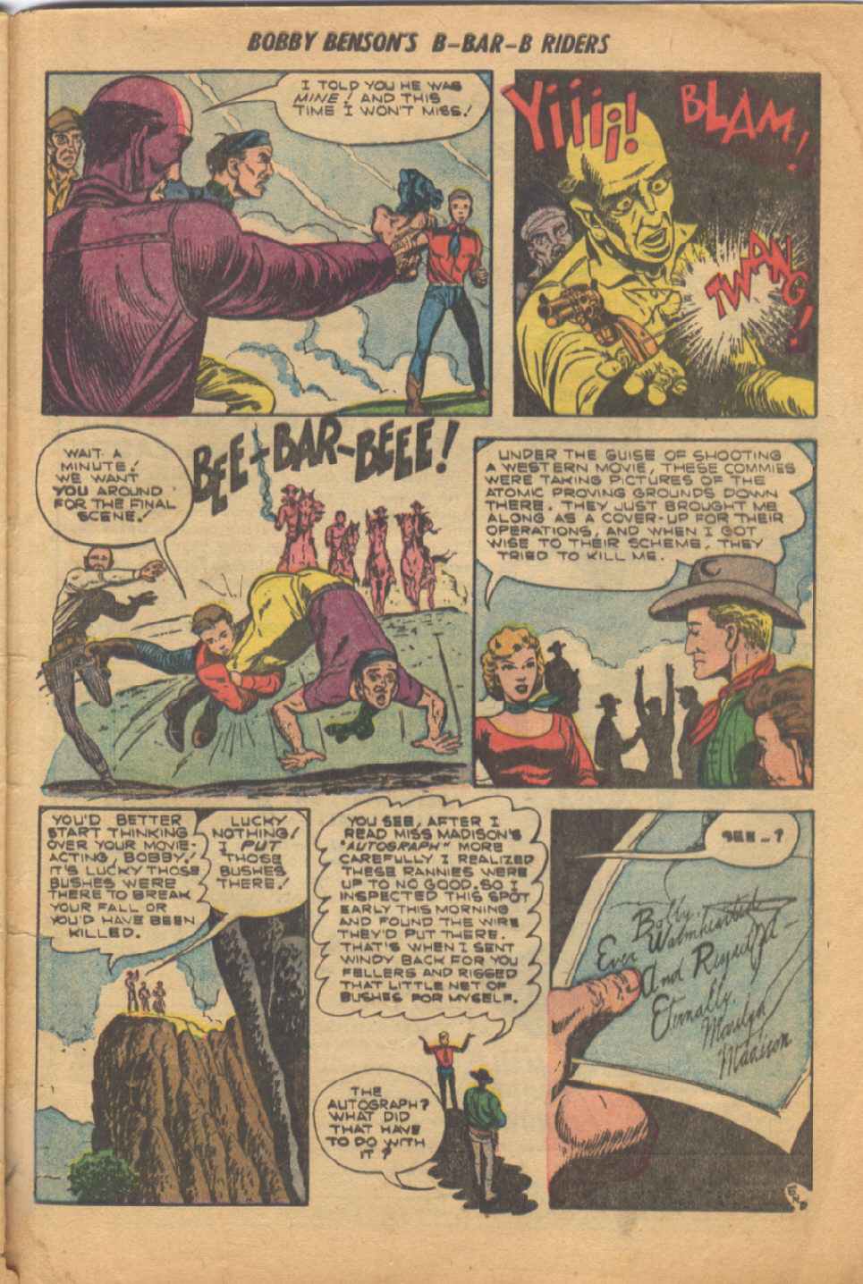 Read online Bobby Benson's B-Bar-B Riders comic -  Issue #20 - 33