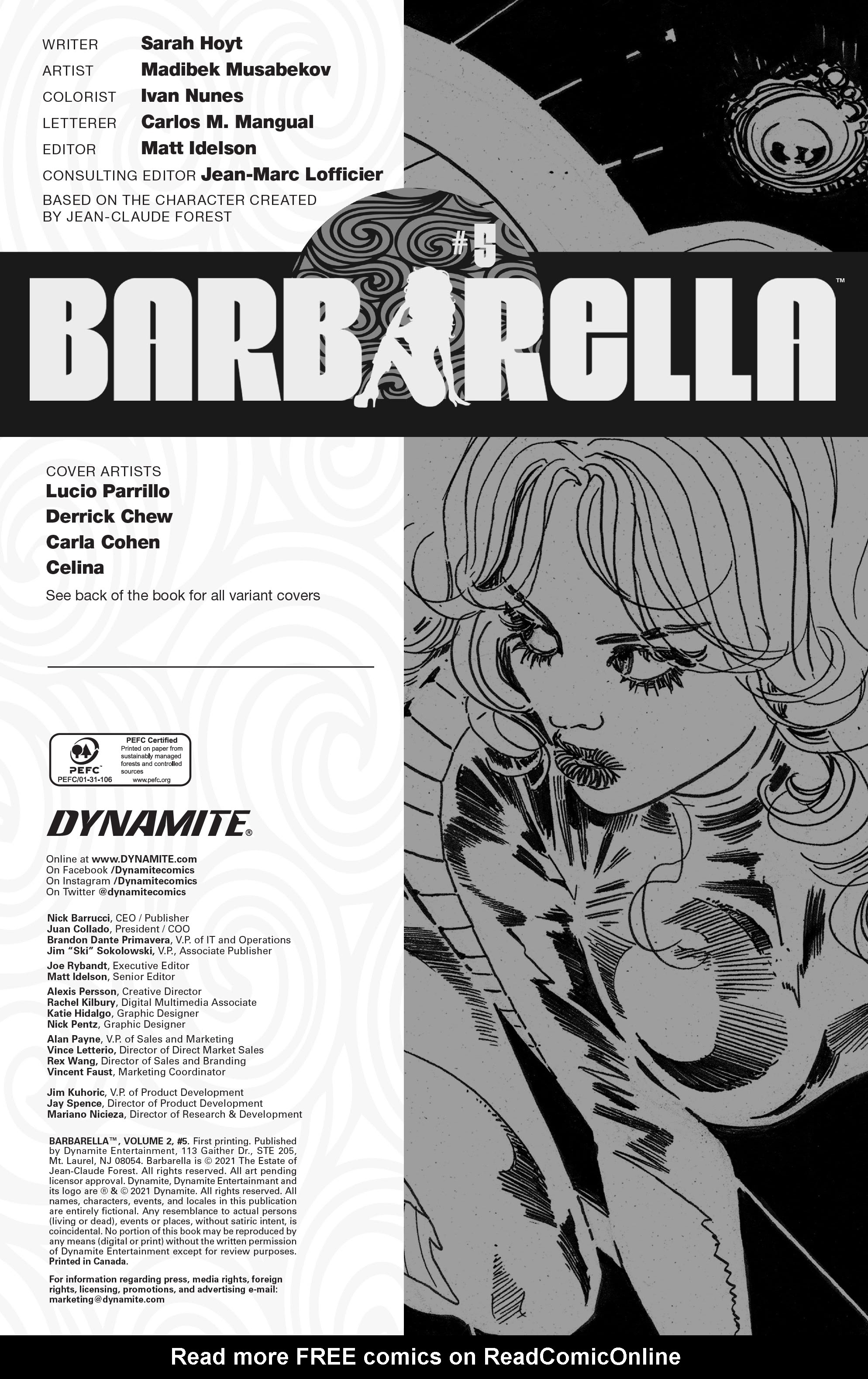 Read online Barbarella (2021) comic -  Issue #5 - 6