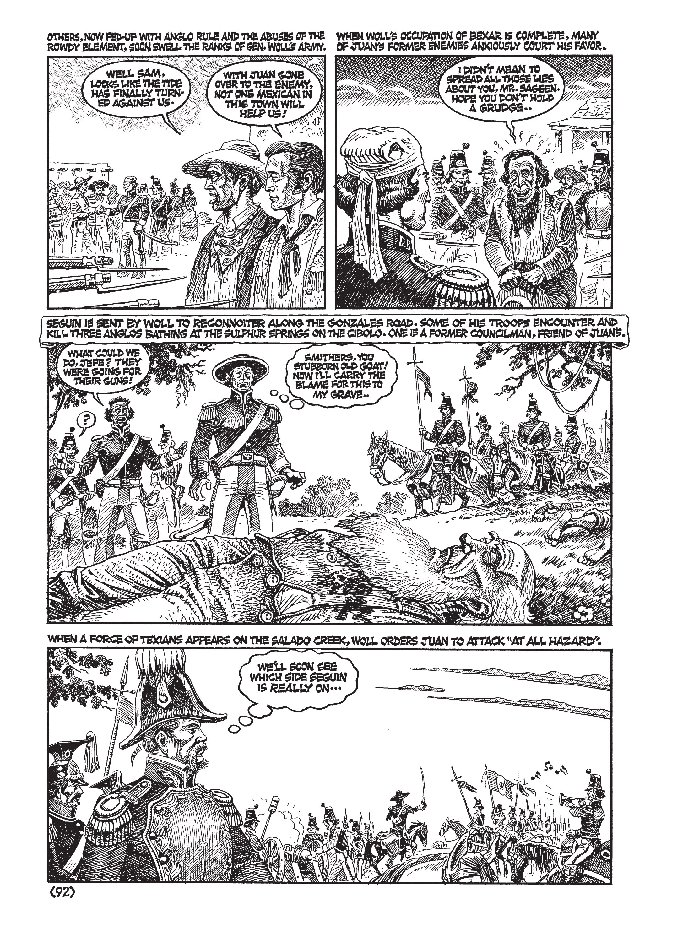 Read online Jack Jackson's American History: Los Tejanos and Lost Cause comic -  Issue # TPB (Part 1) - 95