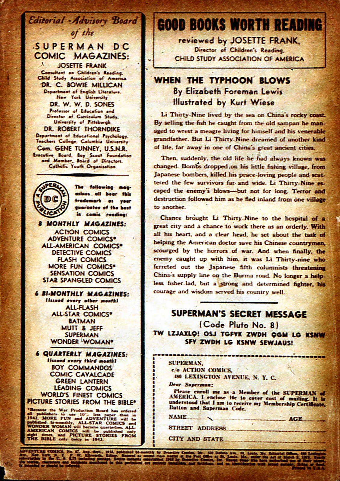 Adventure Comics (1938) issue 87 - Page 2