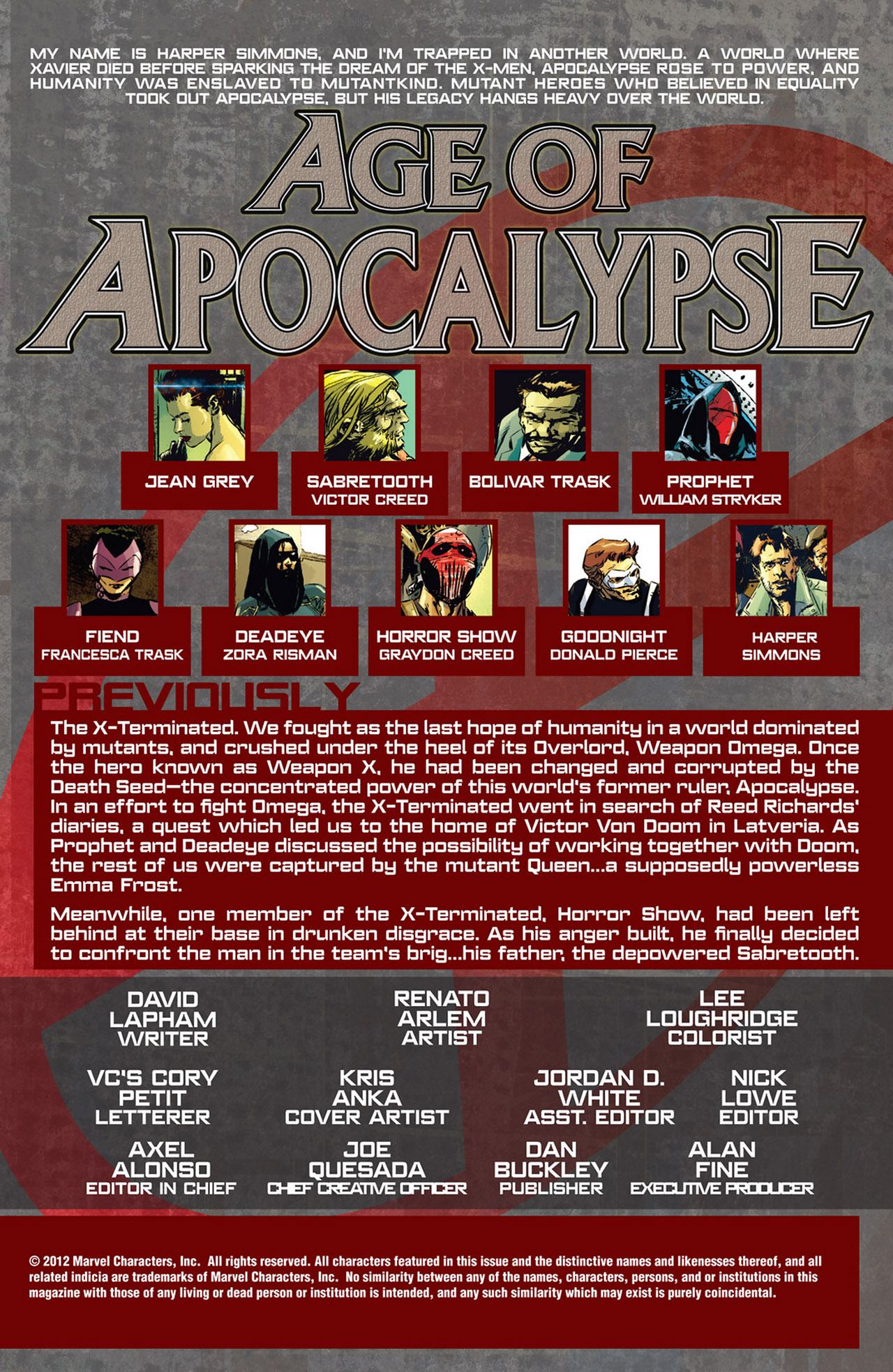 Read online Age of Apocalypse (2012) comic -  Issue #8 - 2