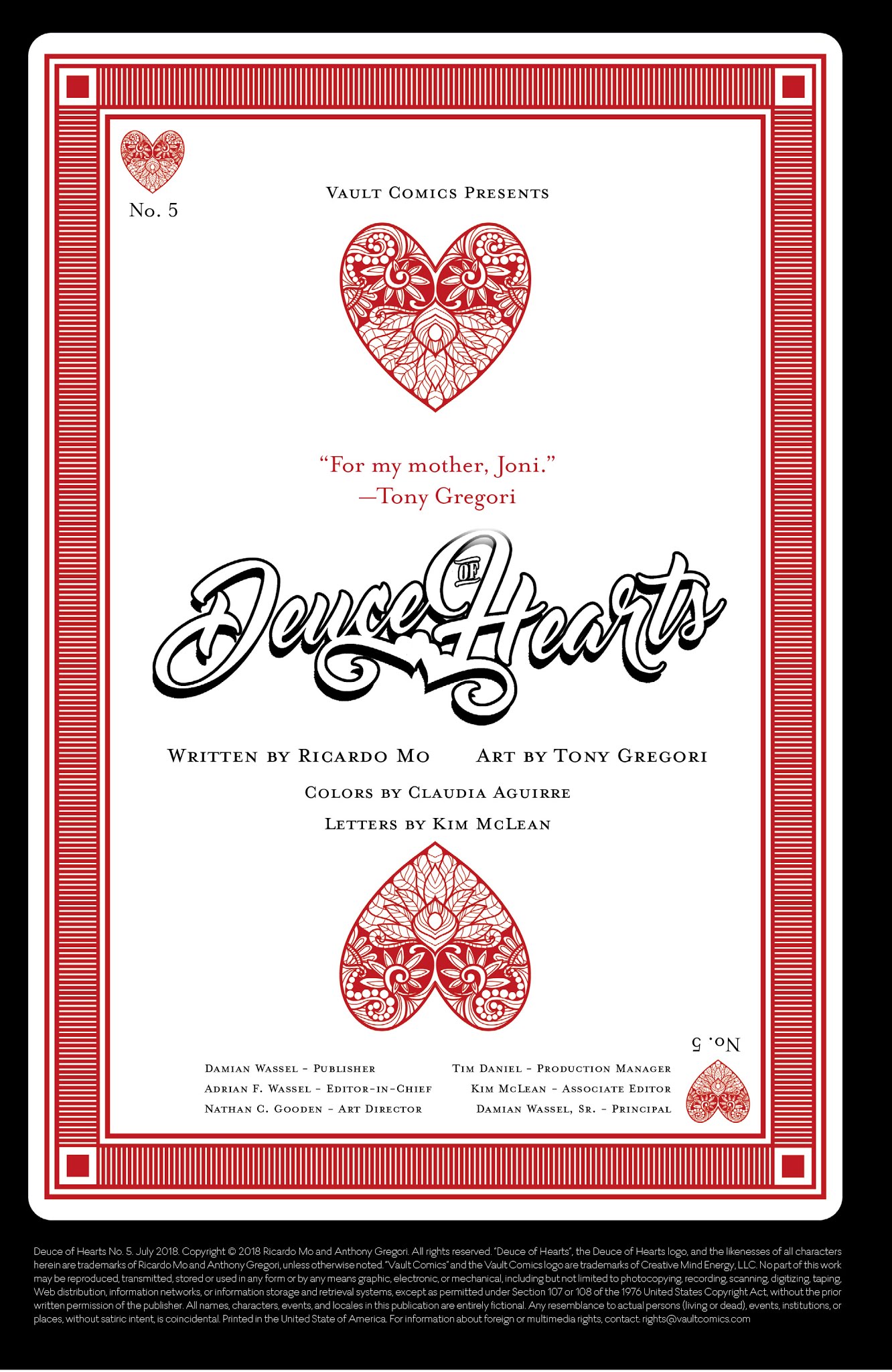 Read online Deuce of Hearts comic -  Issue #5 - 2