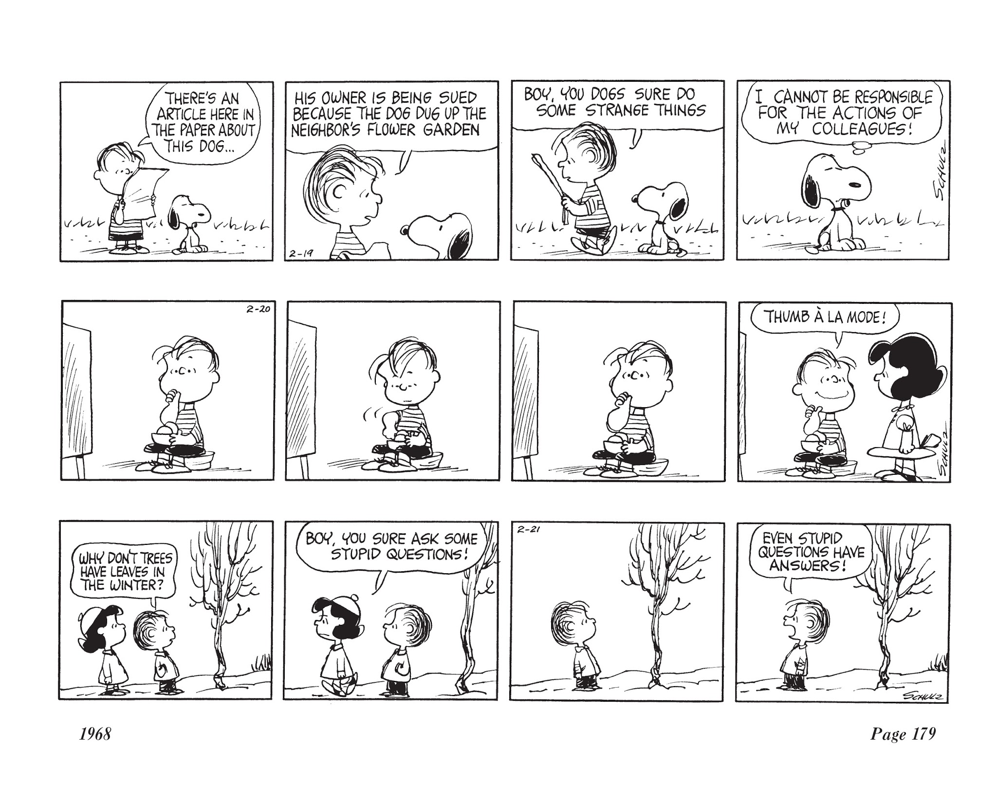 Read online The Complete Peanuts comic -  Issue # TPB 9 - 190