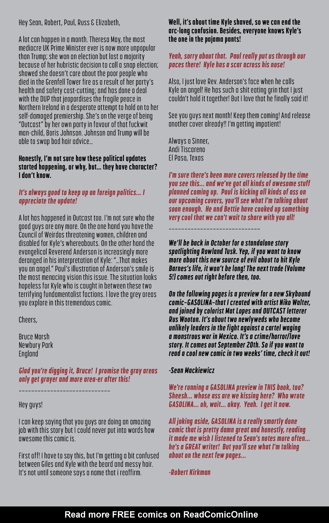 Read online Outcast by Kirkman & Azaceta comic -  Issue #30 - 24