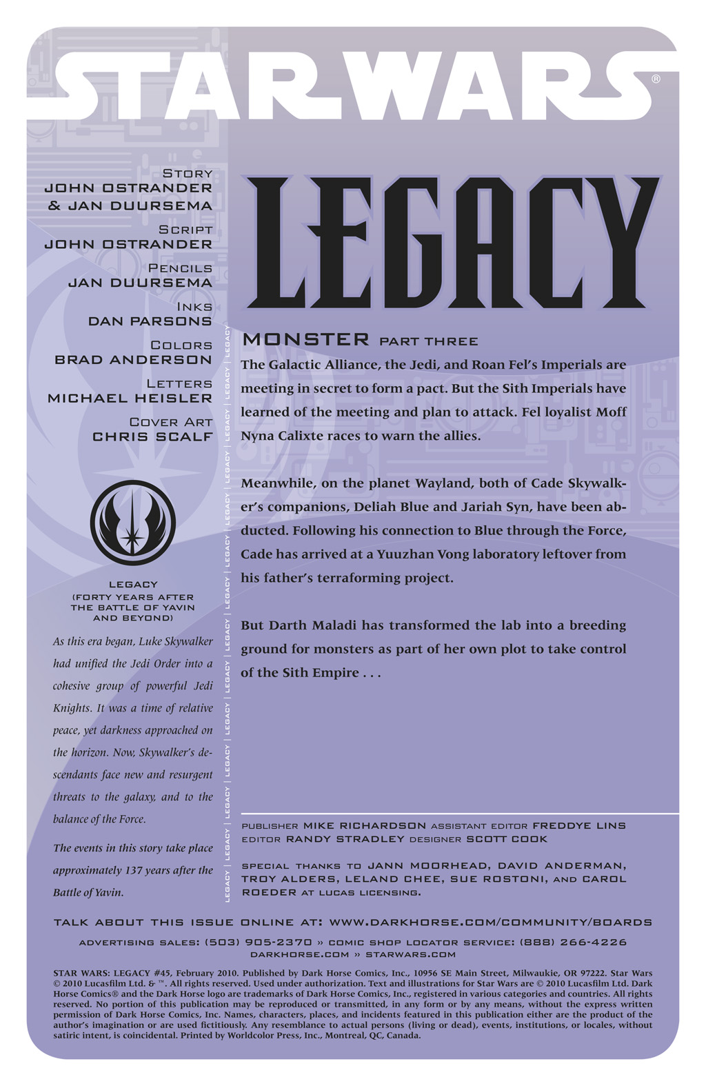 Read online Star Wars: Legacy (2006) comic -  Issue #45 - 2