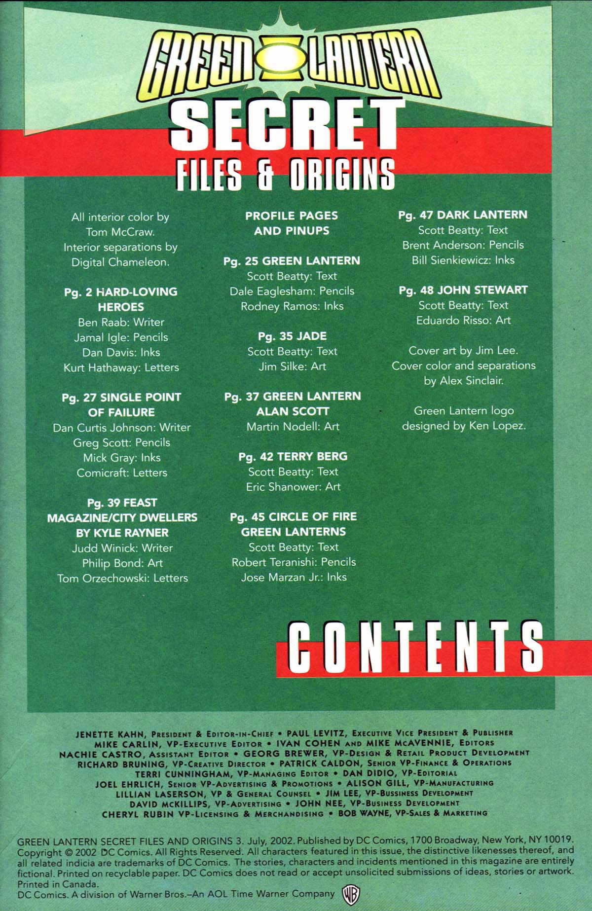 Read online Green Lantern Secret Files and Origins (2002) comic -  Issue # Full - 2