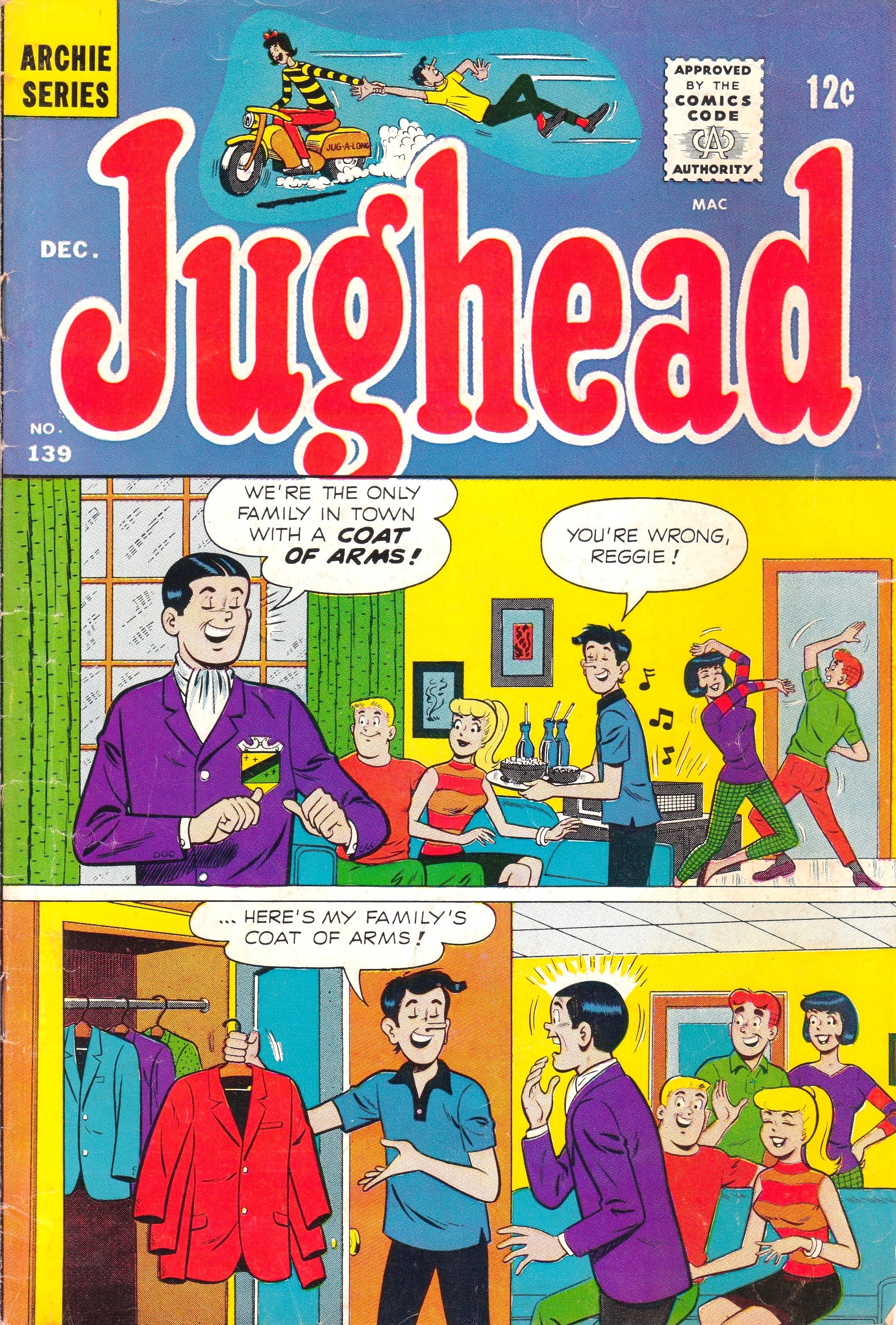 Read online Jughead (1965) comic -  Issue #139 - 1
