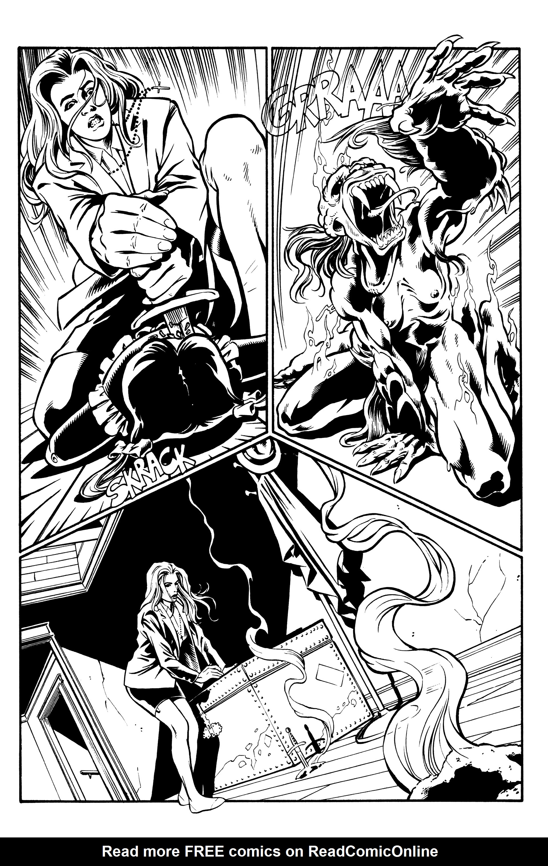 Read online Warrior Nun: Black & White comic -  Issue #7 - 14