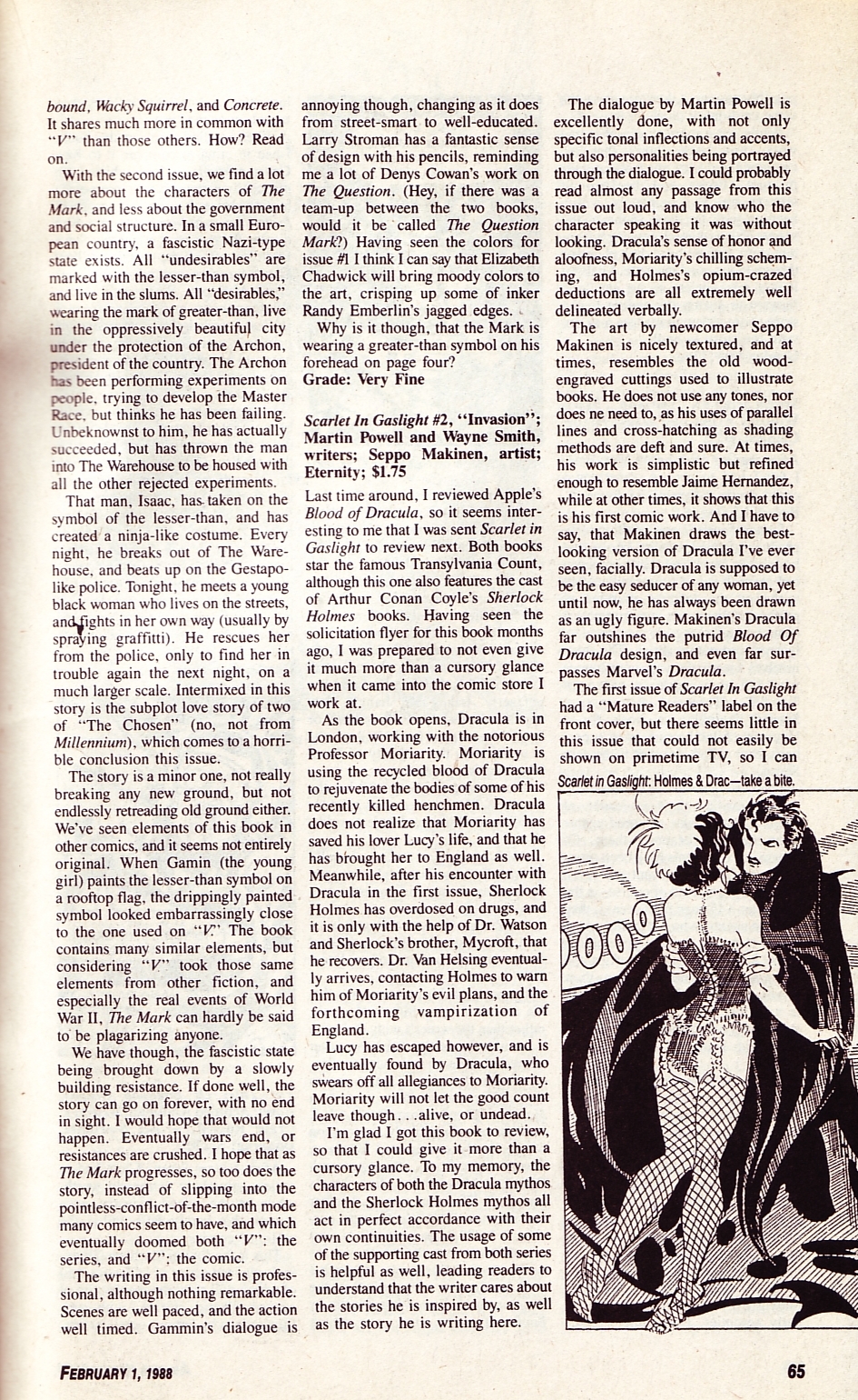 Read online Amazing Heroes comic -  Issue #134 - 65