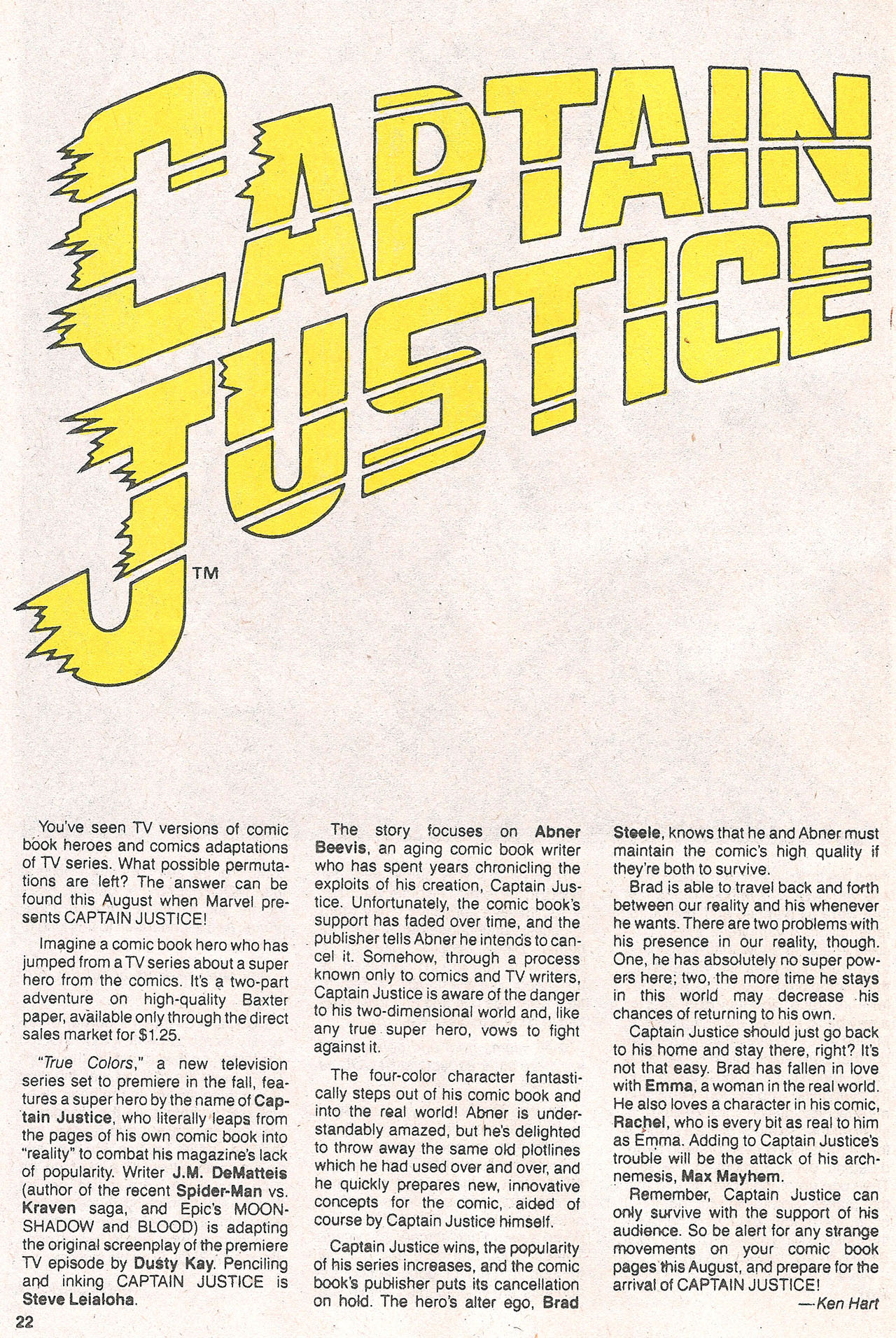 Read online Marvel Age comic -  Issue #57 - 23