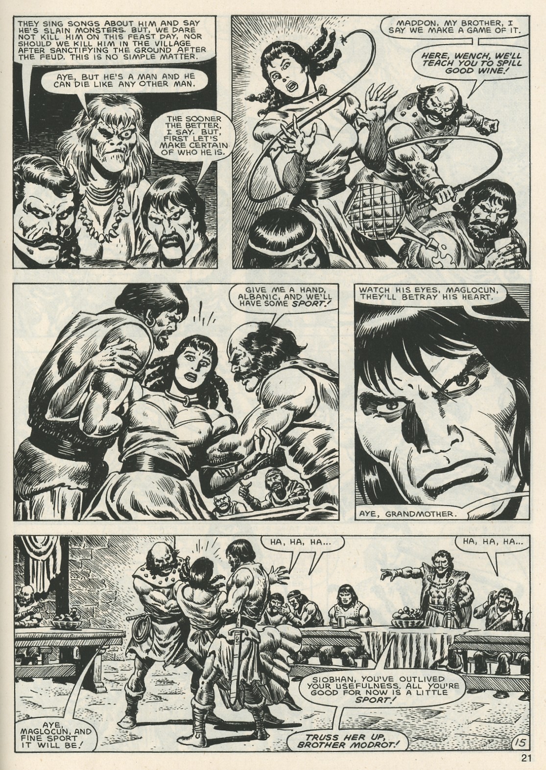 Read online The Savage Sword Of Conan comic -  Issue #119 - 20