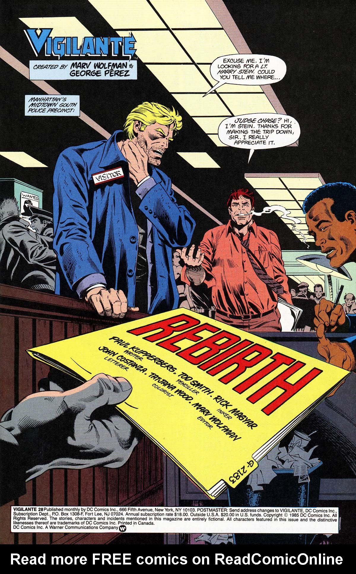 Read online Vigilante (1983) comic -  Issue #28 - 3