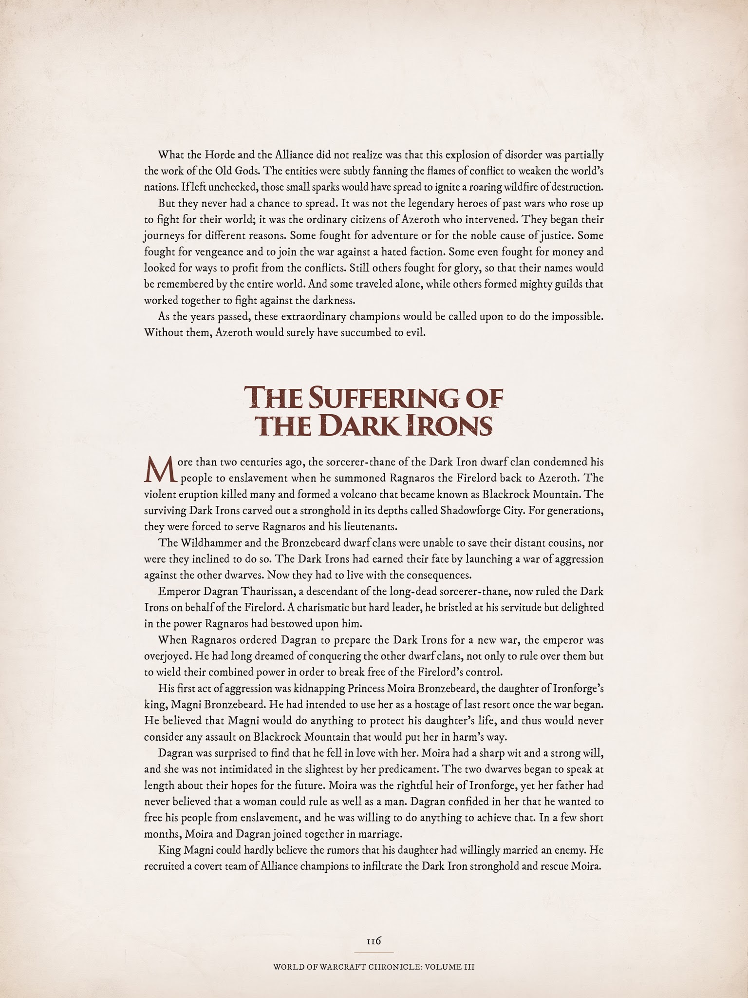 Read online World of Warcraft Chronicle Vol. 3 comic -  Issue # Full - 112