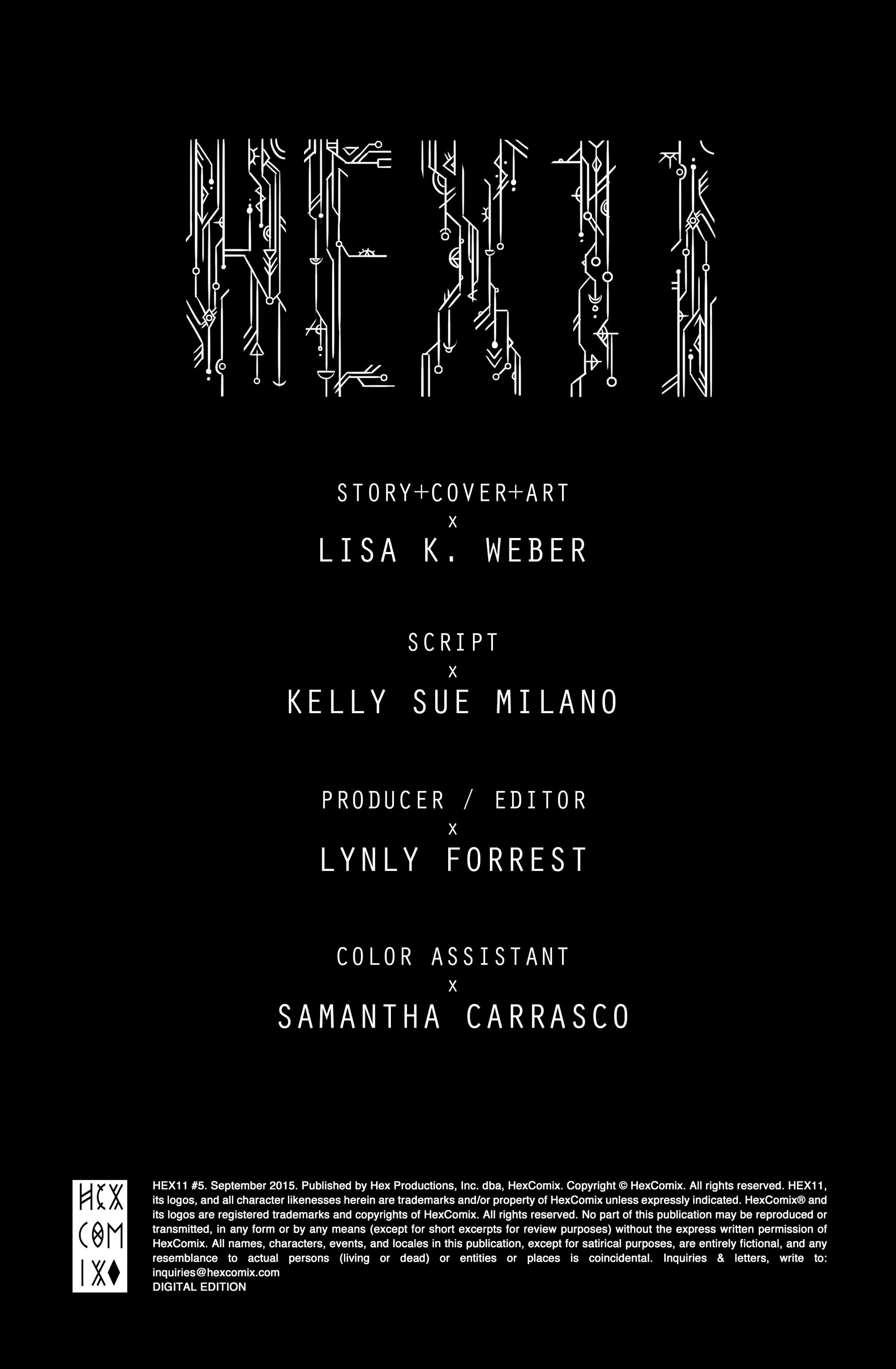 Read online Hex11 comic -  Issue #5 - 2