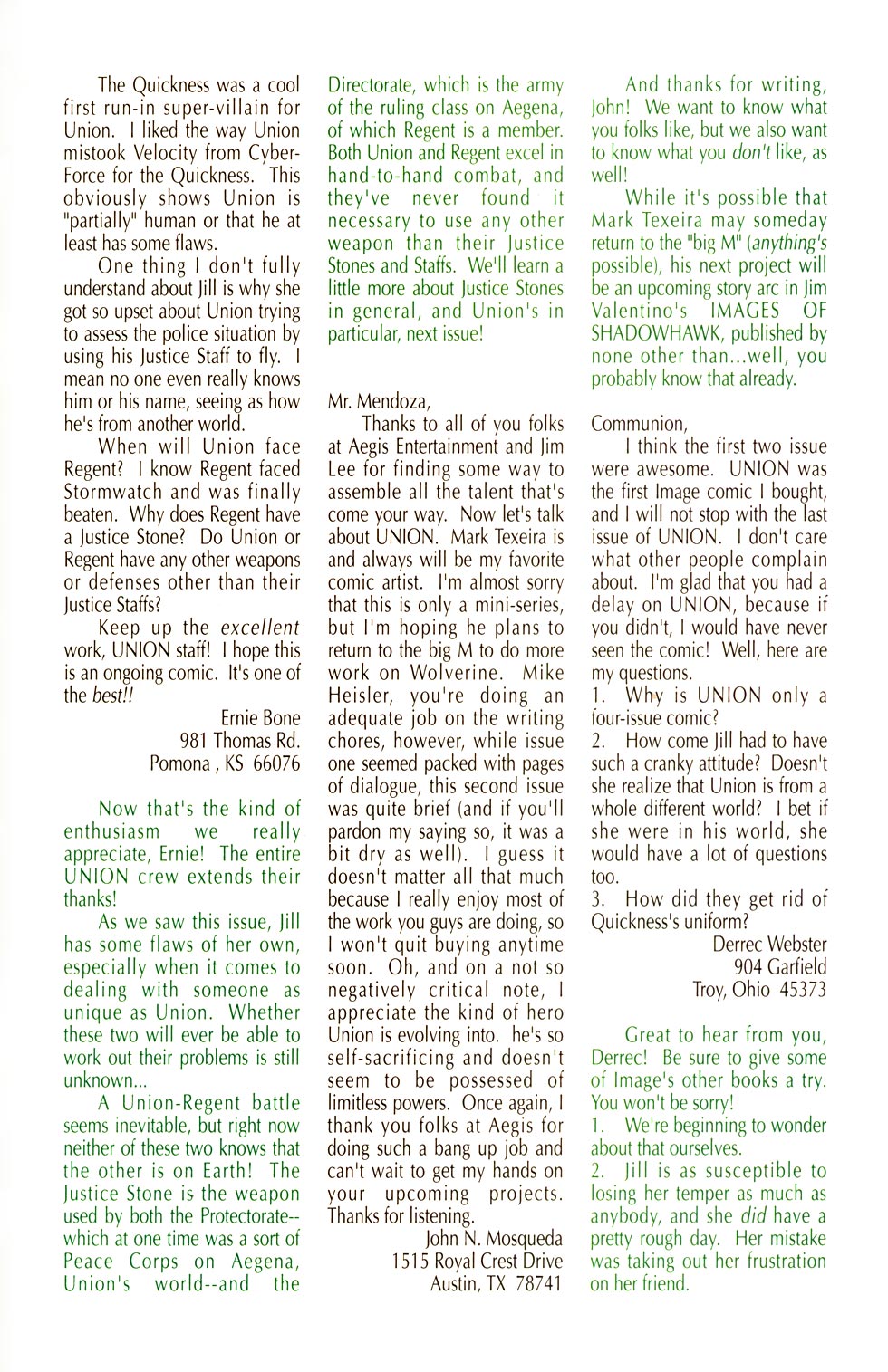 Read online Union (1993) comic -  Issue #3 - 27