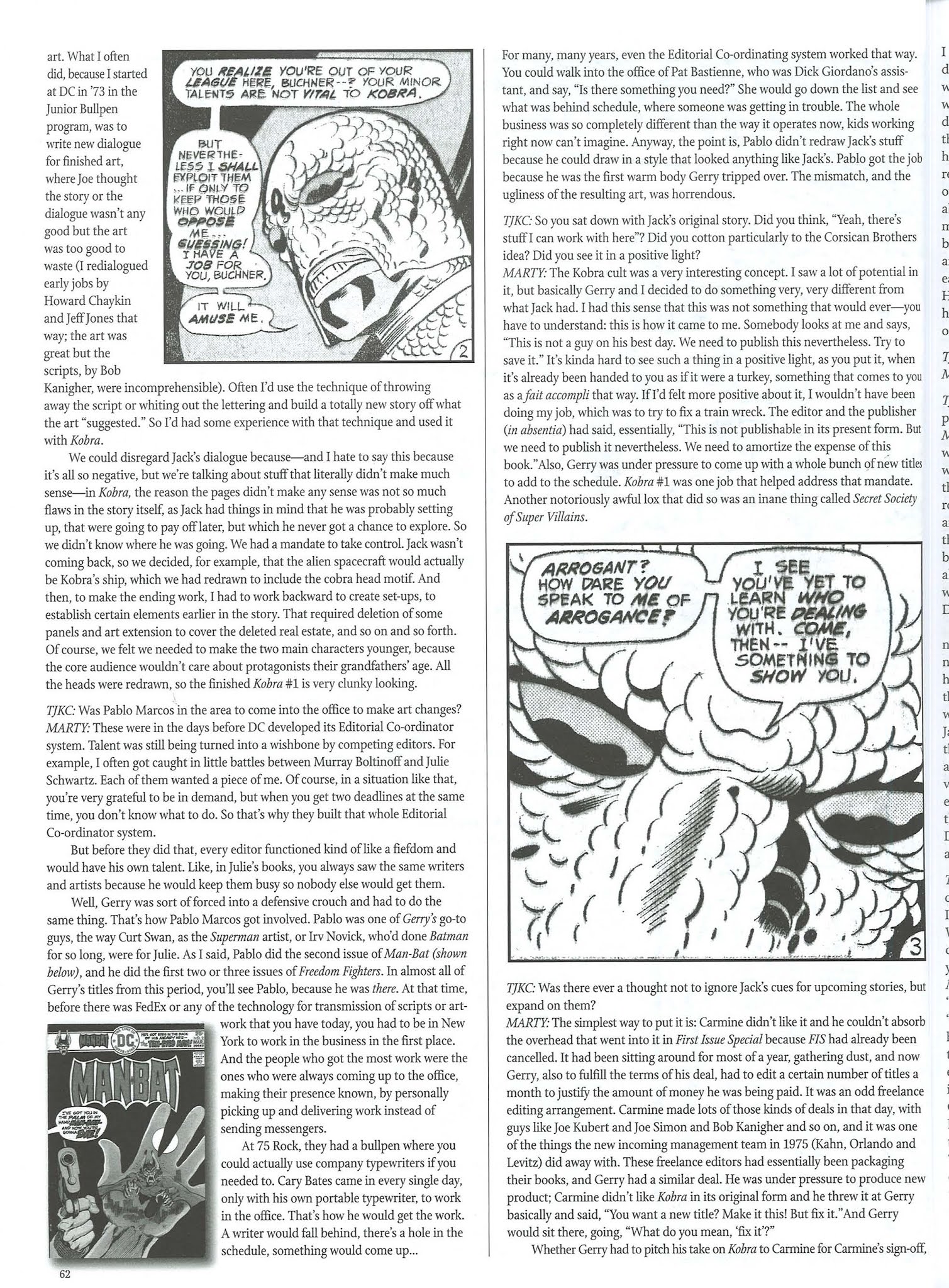 Read online The Jack Kirby Collector comic -  Issue #57 - 64