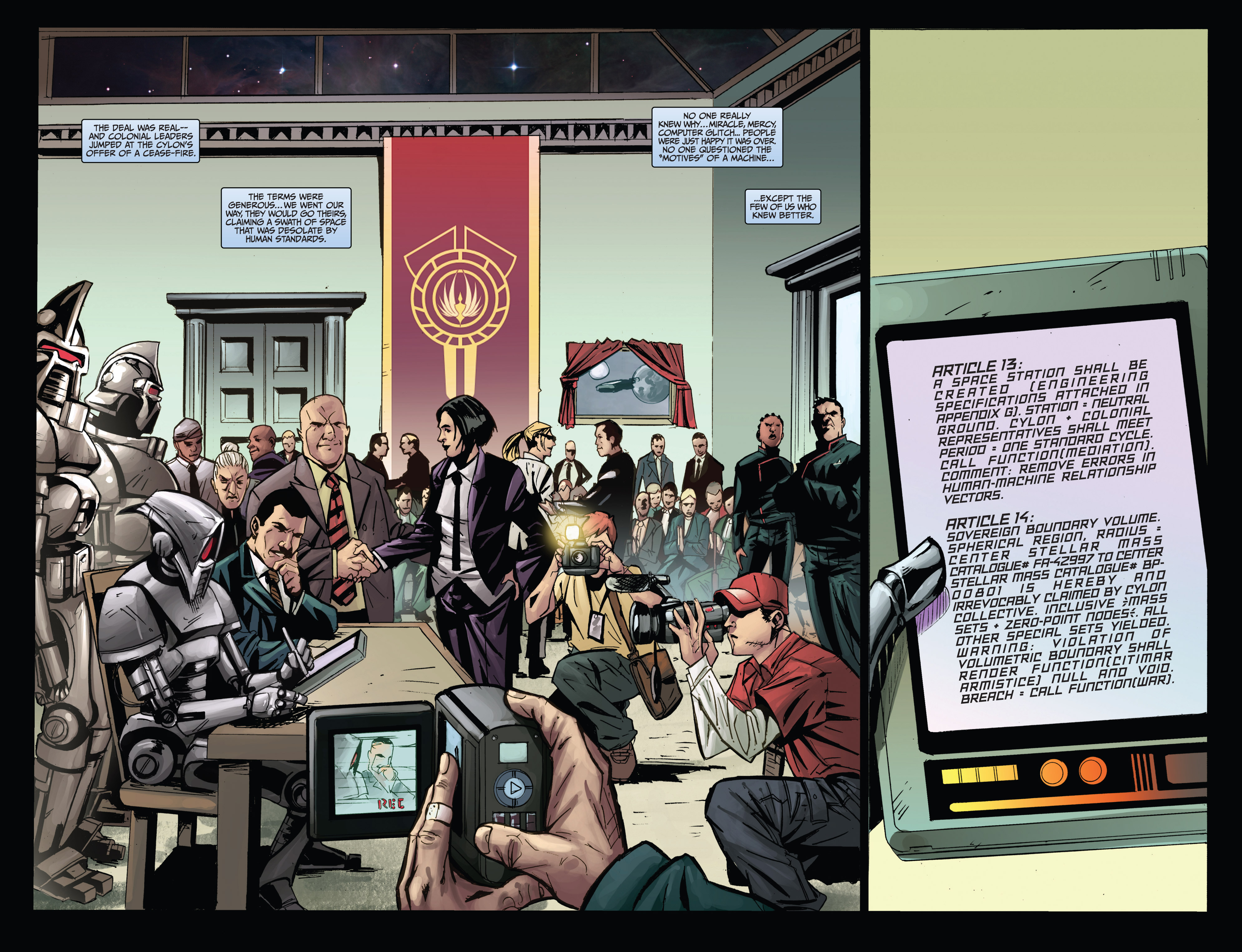 Read online Battlestar Galactica: Cylon War comic -  Issue #4 - 16