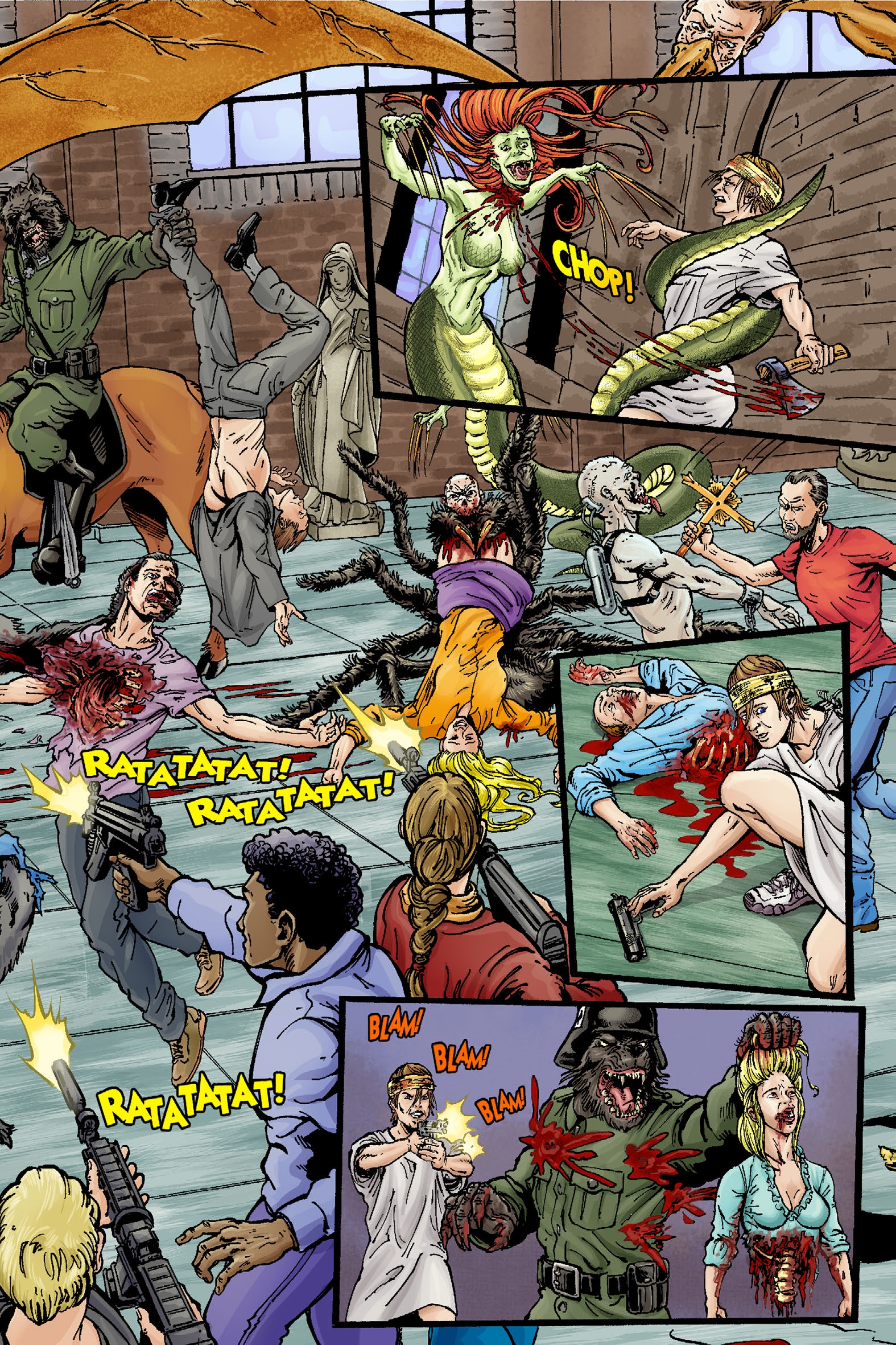 Read online Nazi Werewolves from Outer Space comic -  Issue #5 - 25