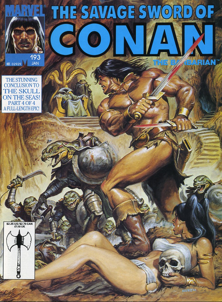 Read online The Savage Sword Of Conan comic -  Issue #193 - 1