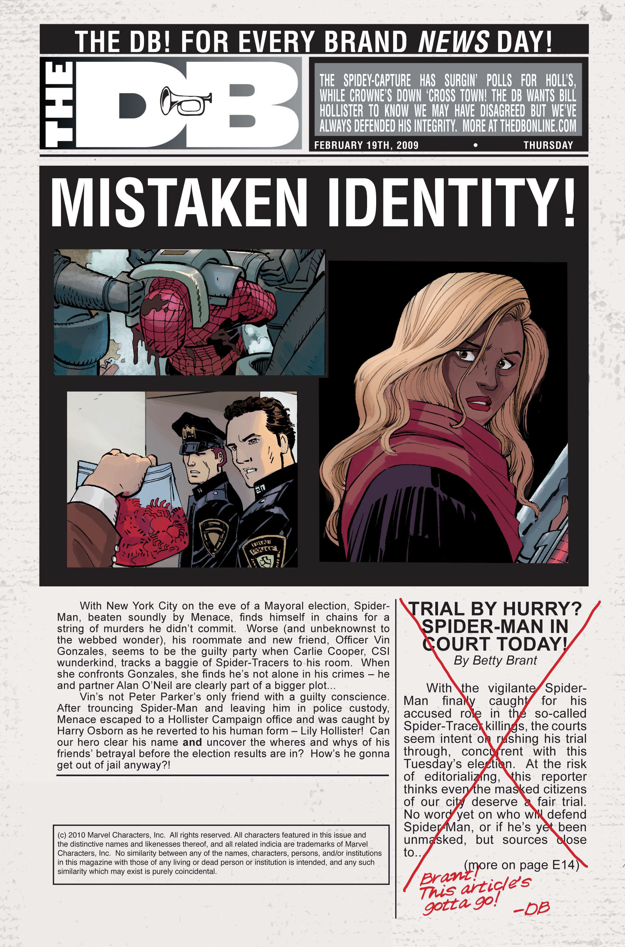 Read online The Amazing Spider-Man (1963) comic -  Issue #587 - 2