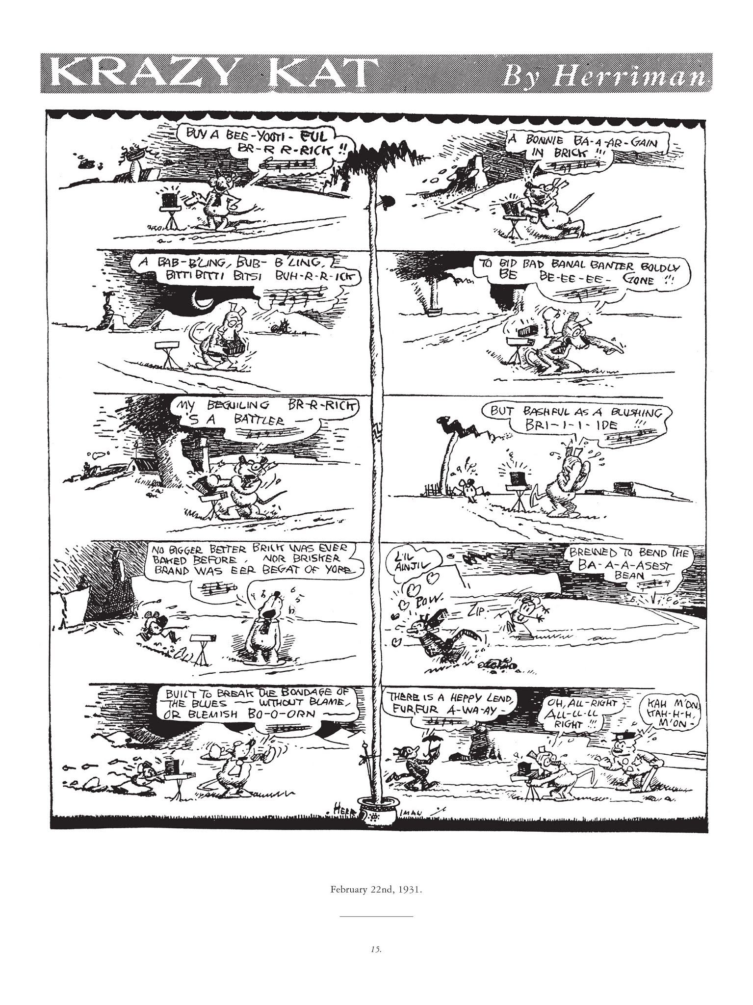 Read online Krazy & Ignatz comic -  Issue # TPB 7 - 12