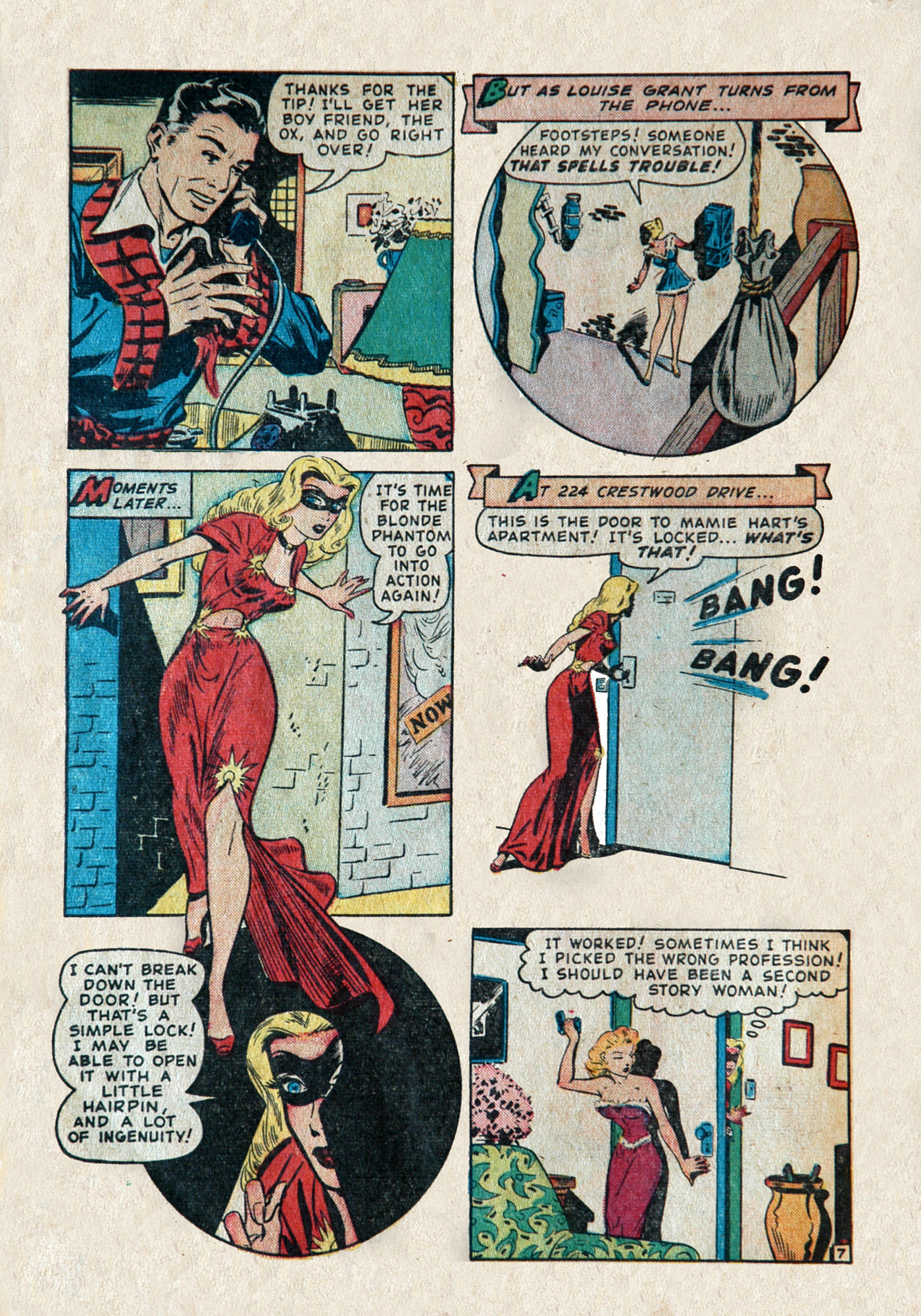Read online Blonde Phantom Comics comic -  Issue #14 - 30