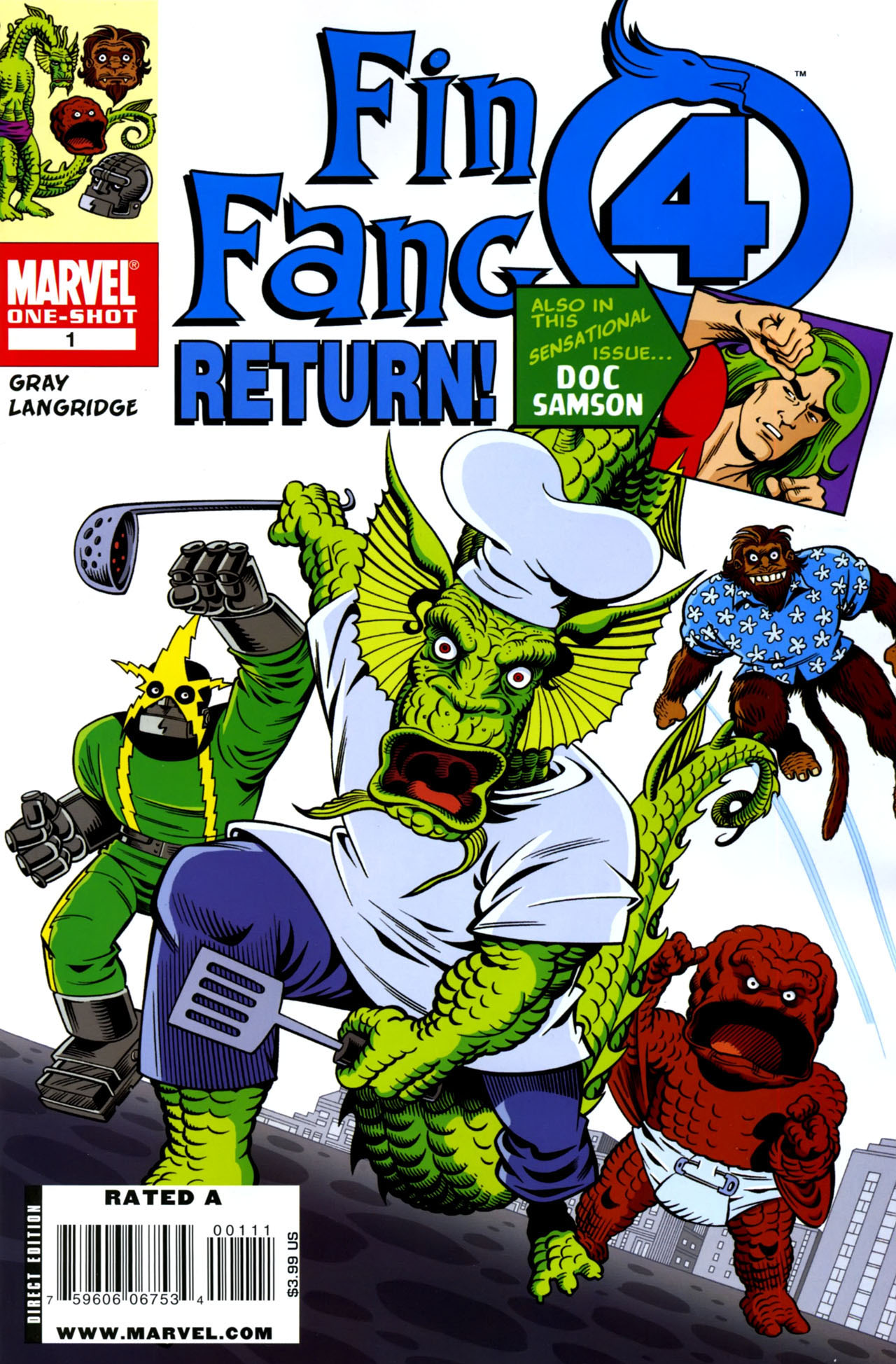 Read online Fin Fang Four Return! comic -  Issue # Full - 1