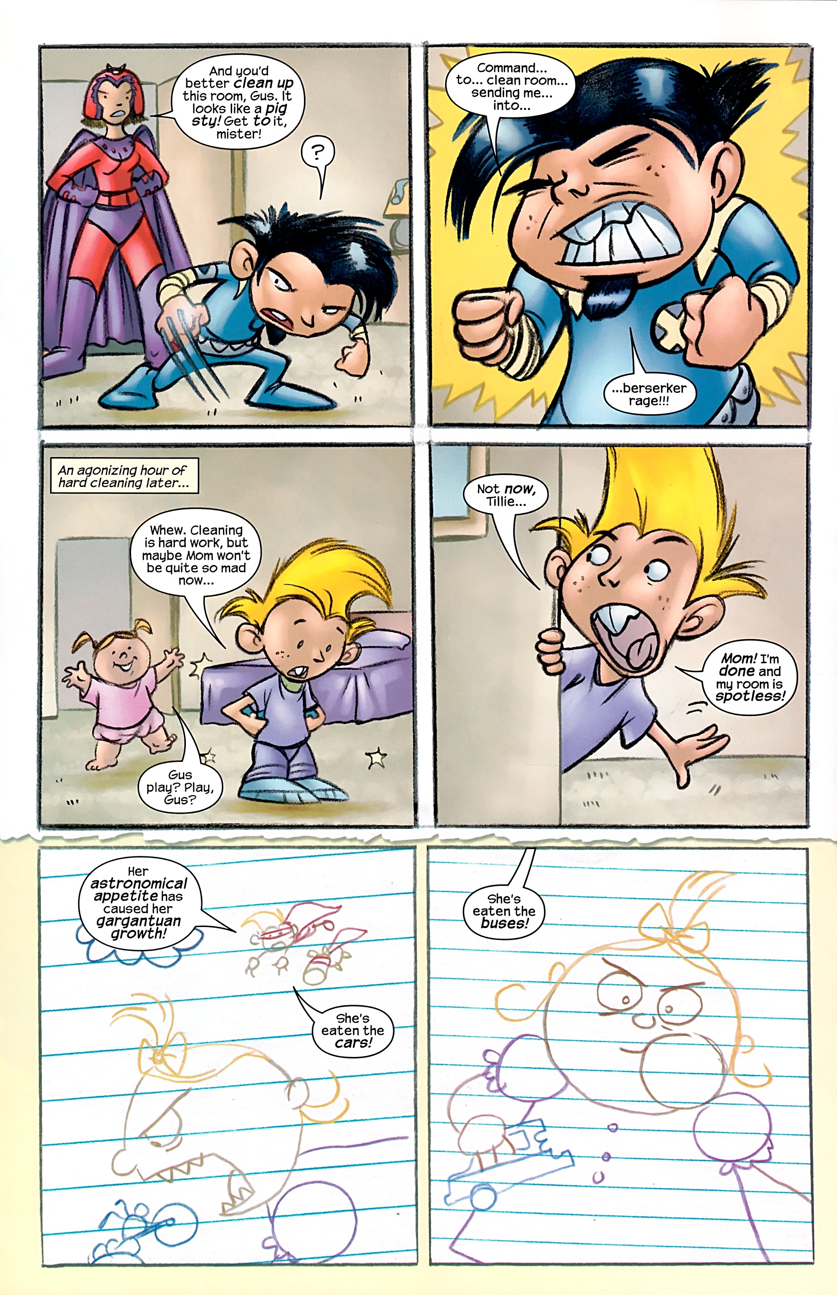 Read online Marvelous Adventures of Gus Beezer comic -  Issue # X-Men - 10