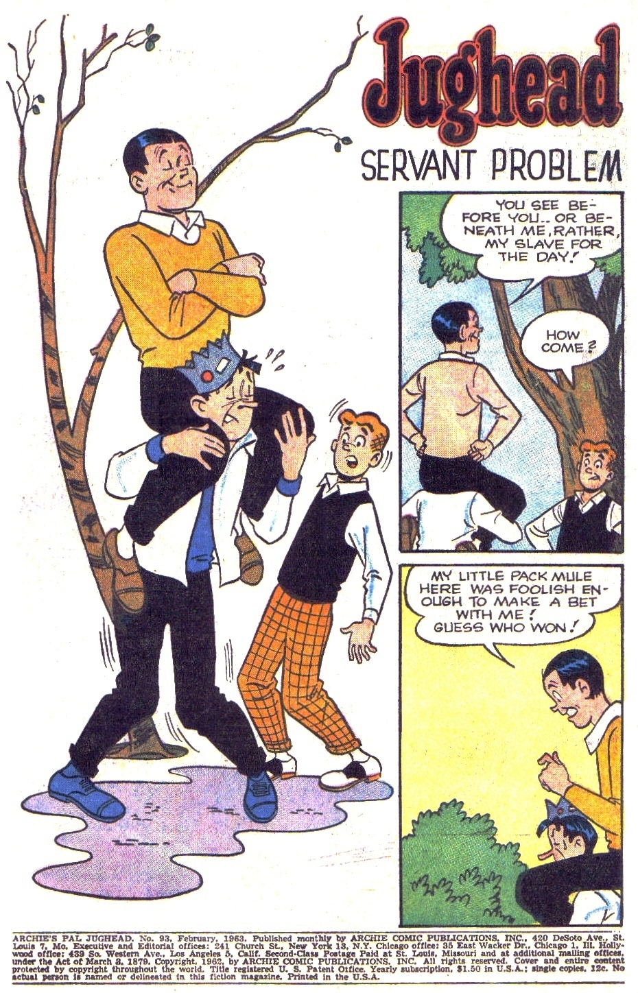 Read online Archie's Pal Jughead comic -  Issue #93 - 3