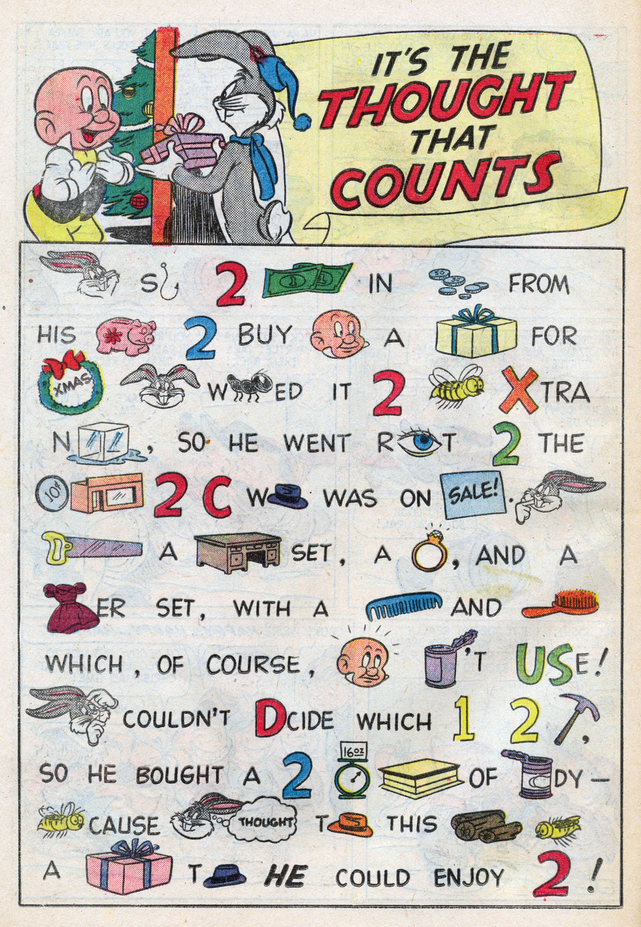 Read online Bugs Bunny's Christmas Funnies comic -  Issue # TPB 9 - 88