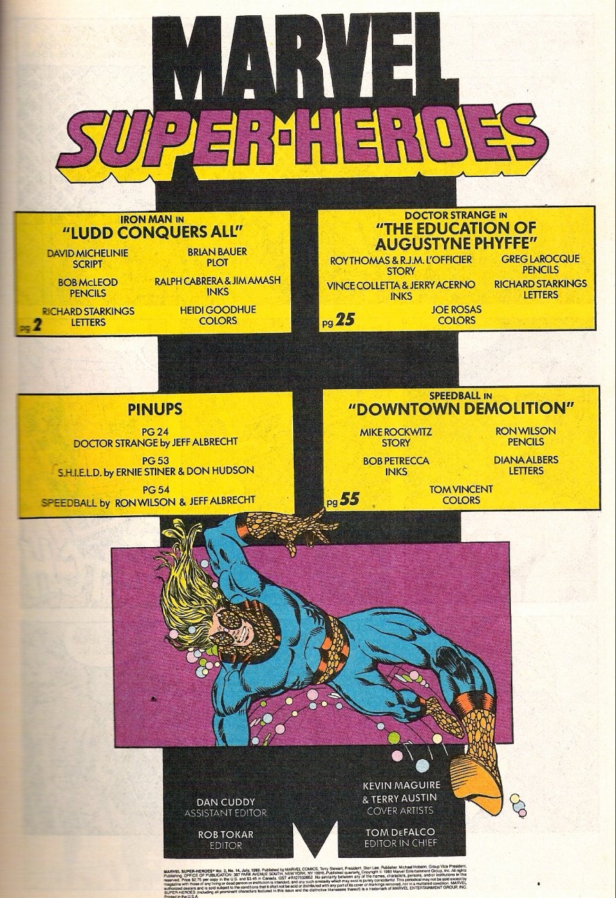 Read online Marvel Super-Heroes (1990) comic -  Issue #14 - 2