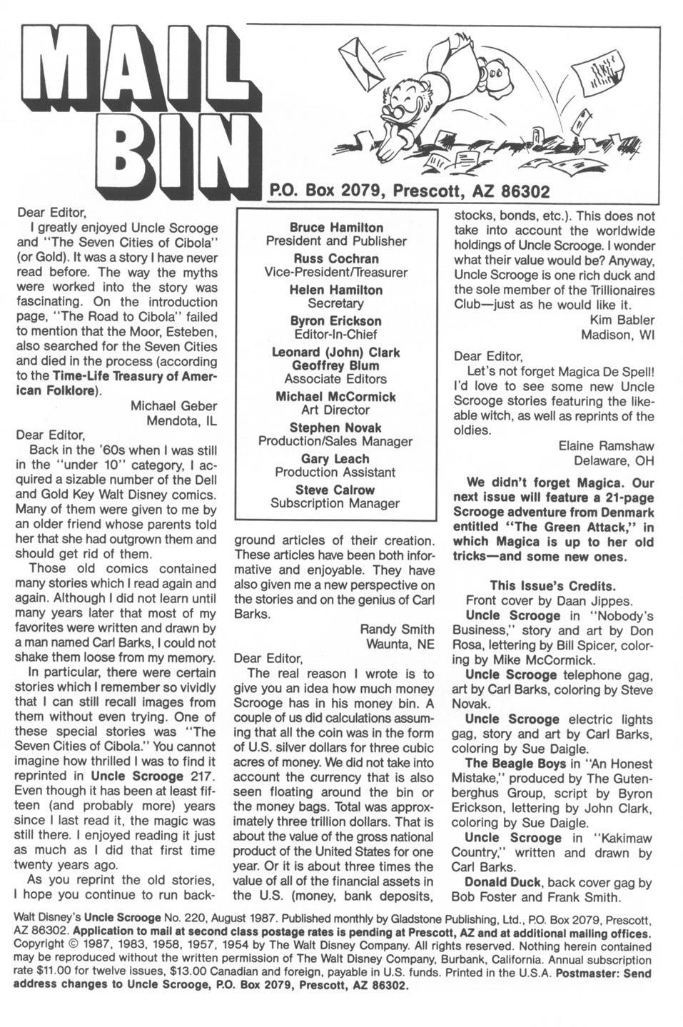 Read online Uncle Scrooge (1953) comic -  Issue #220 - 2