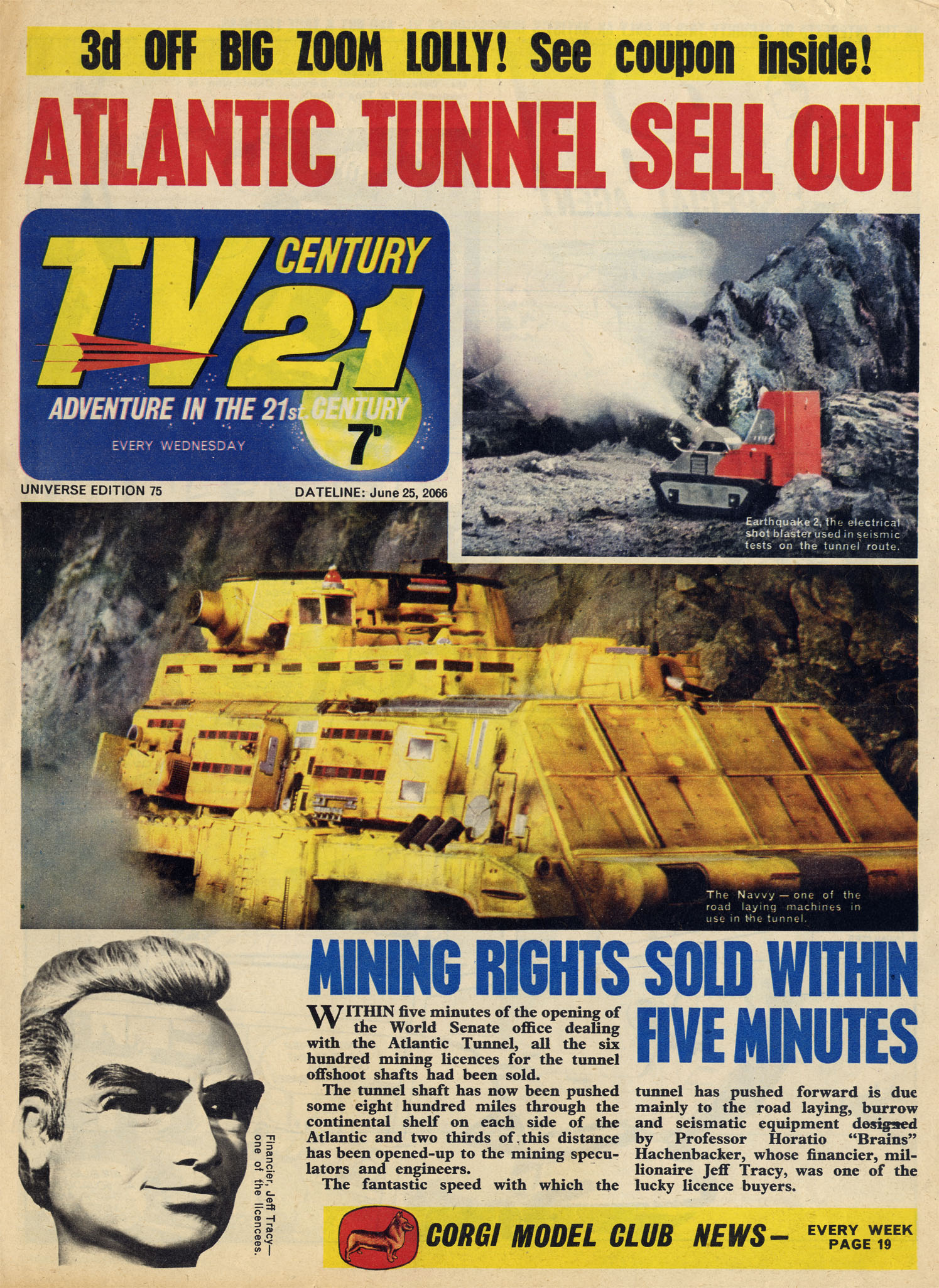 Read online TV Century 21 (TV 21) comic -  Issue #75 - 1