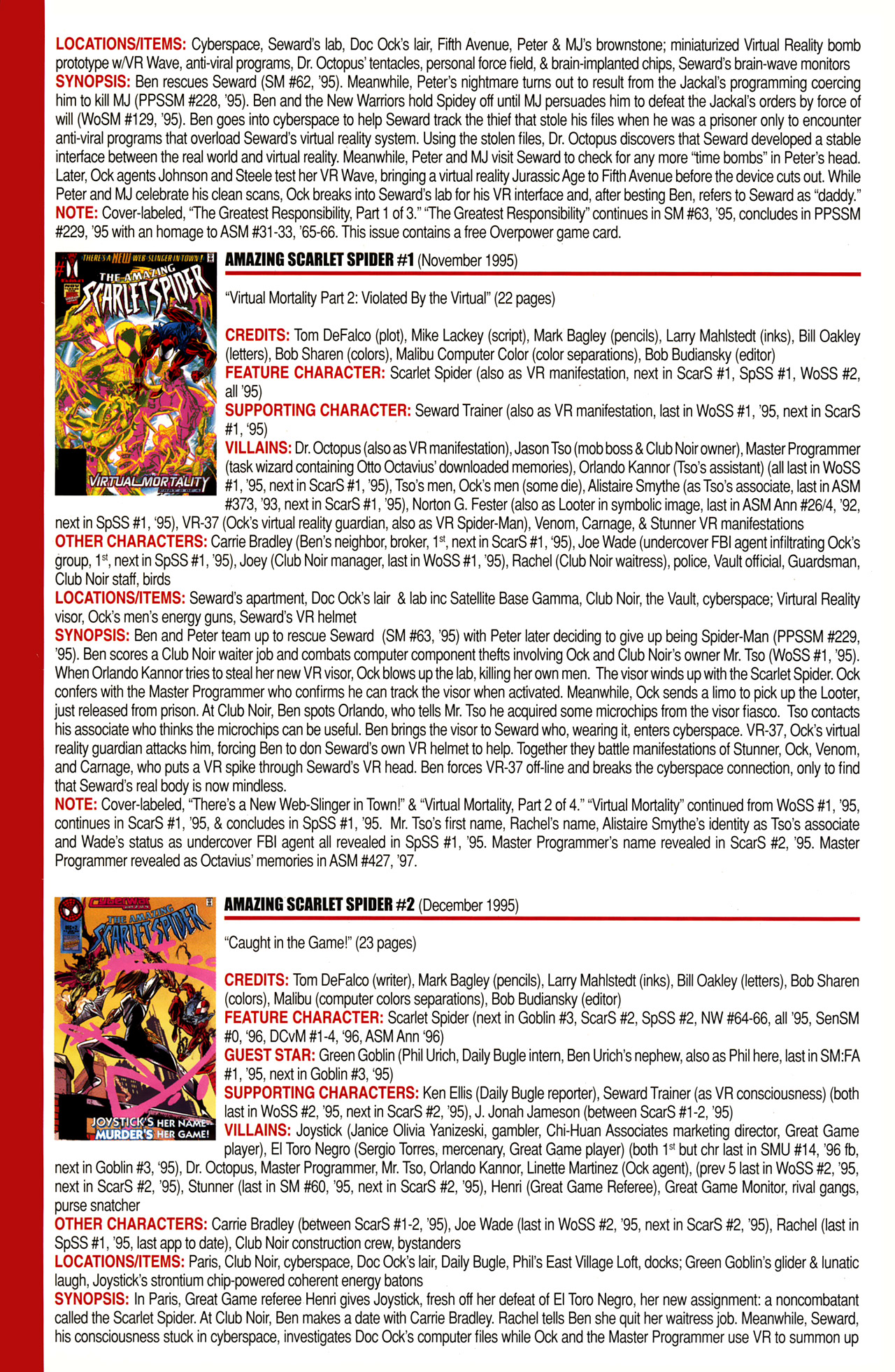 Read online Official Index to the Marvel Universe comic -  Issue #10 - 6