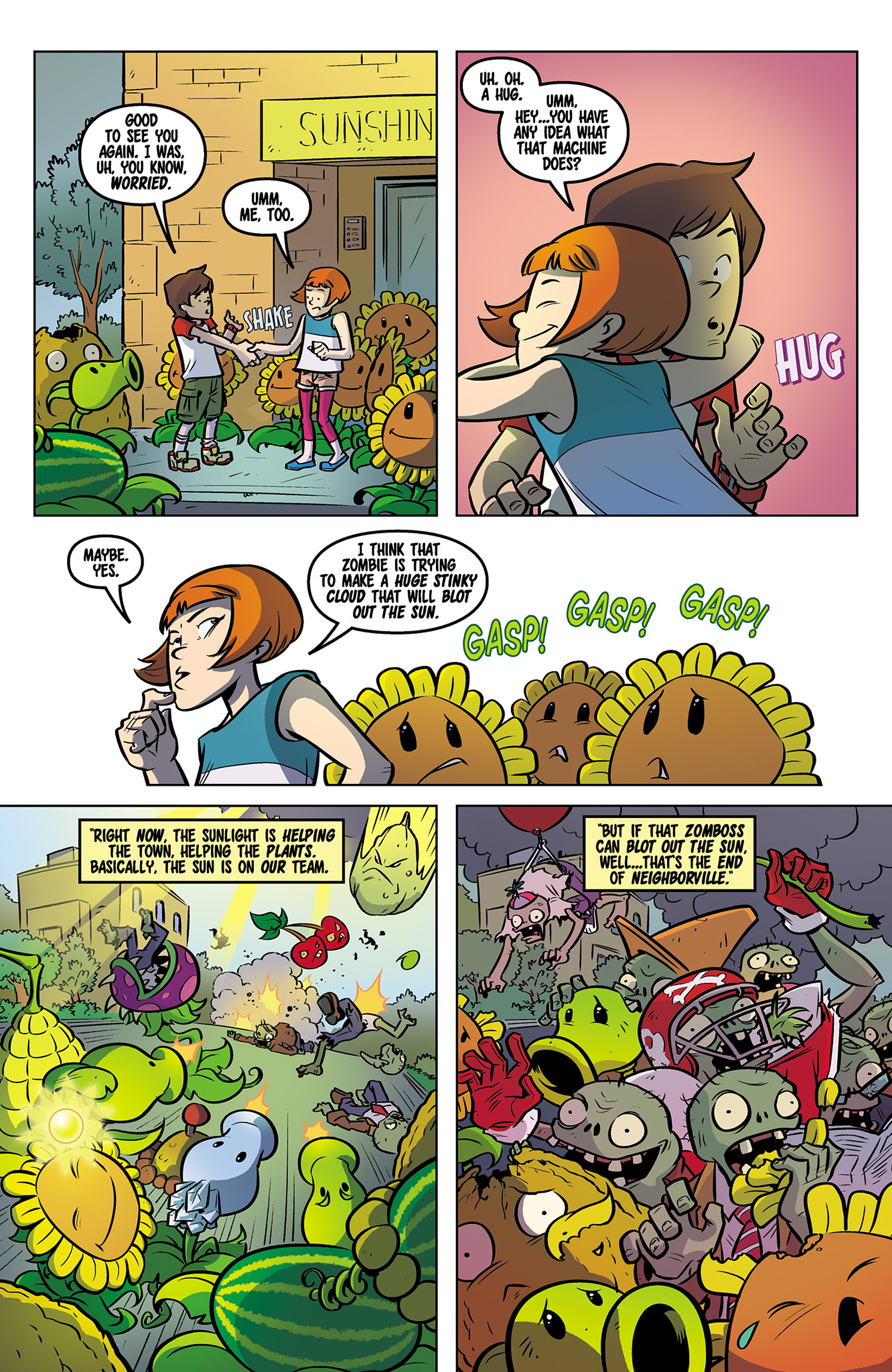 Read online Plants vs. Zombies: Lawnmageddon comic -  Issue #4 - 4