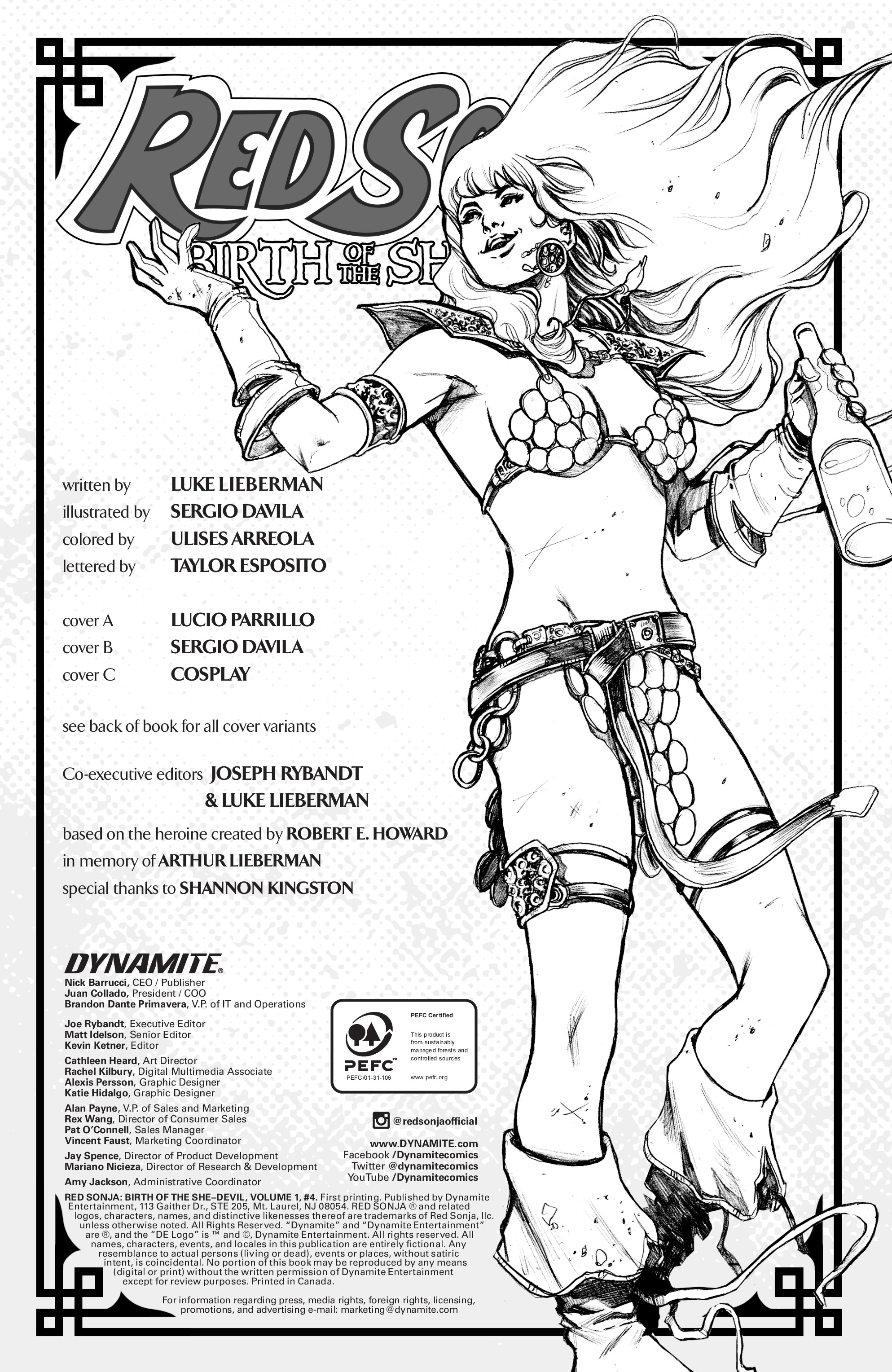 Read online Red Sonja: Birth of the She-Devil comic -  Issue #4 - 4