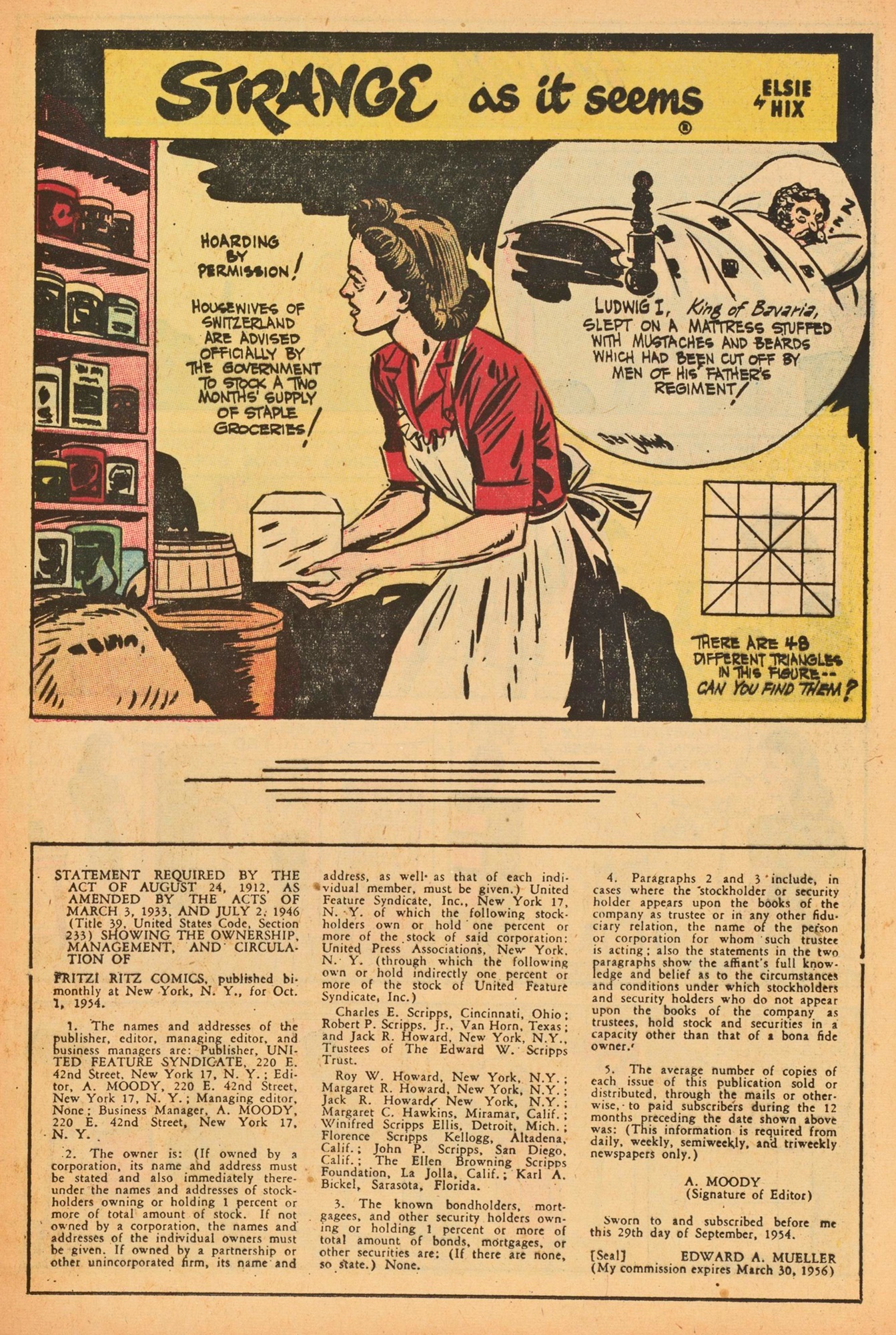 Read online Fritzi Ritz (1953) comic -  Issue #39 - 13