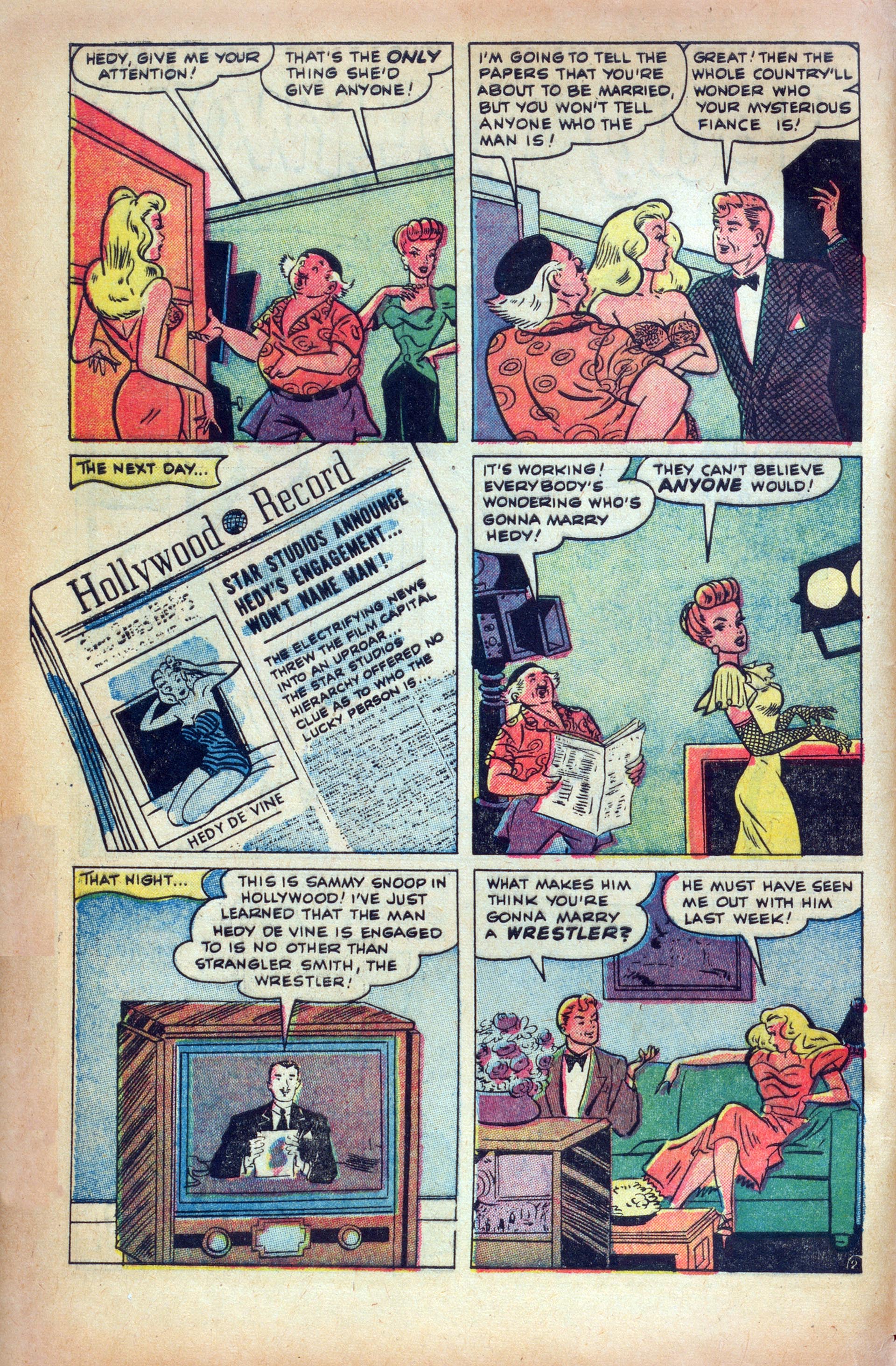 Read online Hedy Of Hollywood Comics comic -  Issue #48 - 4
