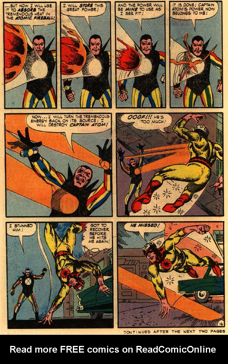 Read online Captain Atom (1965) comic -  Issue #79 - 22