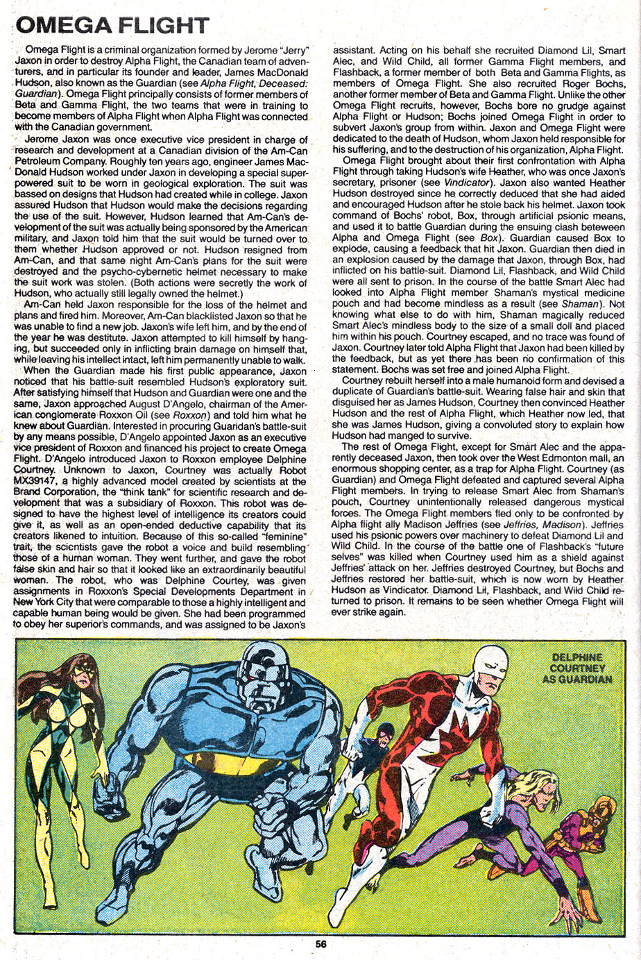 Read online The Official Handbook of the Marvel Universe Deluxe Edition comic -  Issue #9 - 62