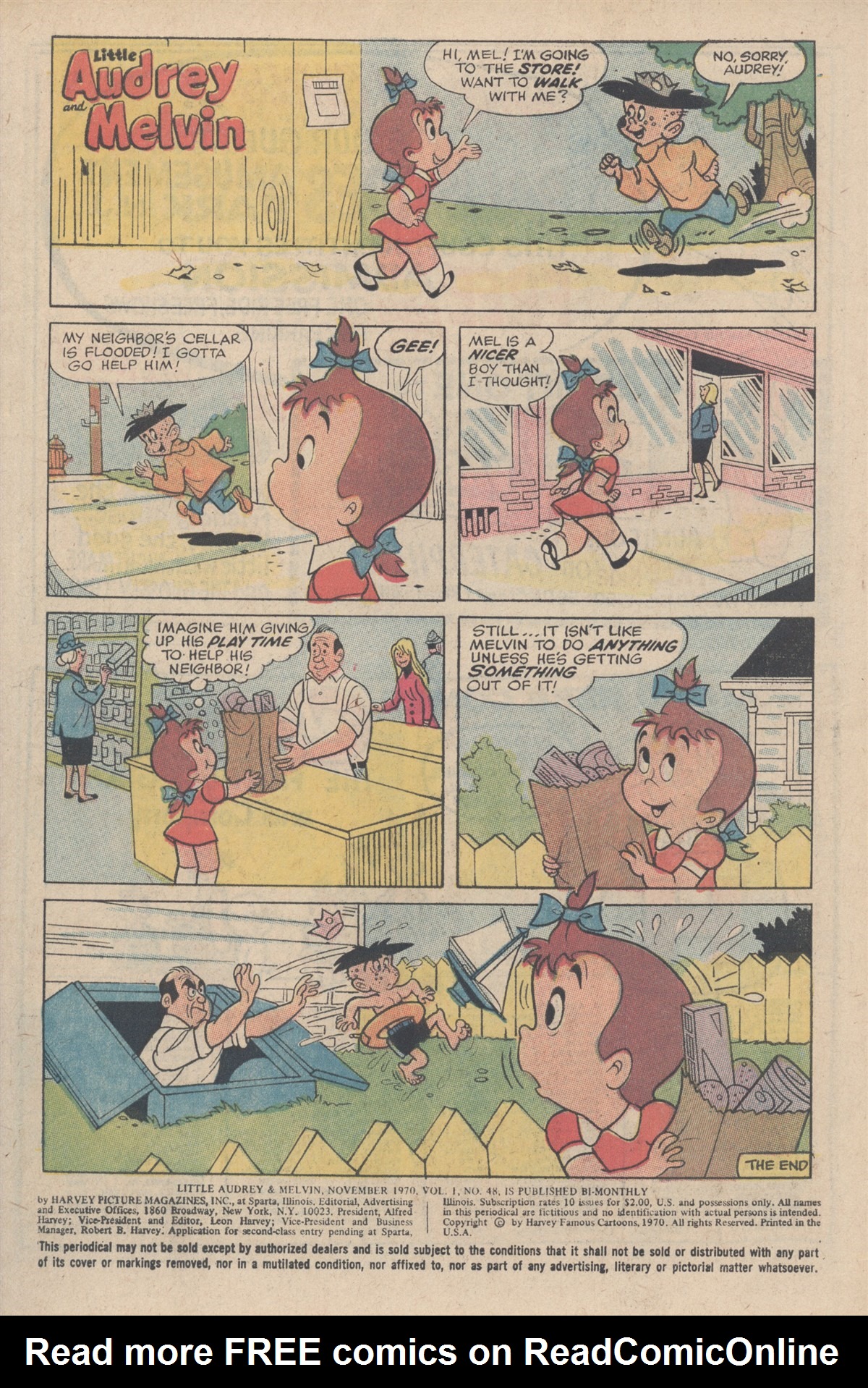 Read online Little Audrey And Melvin comic -  Issue #48 - 3