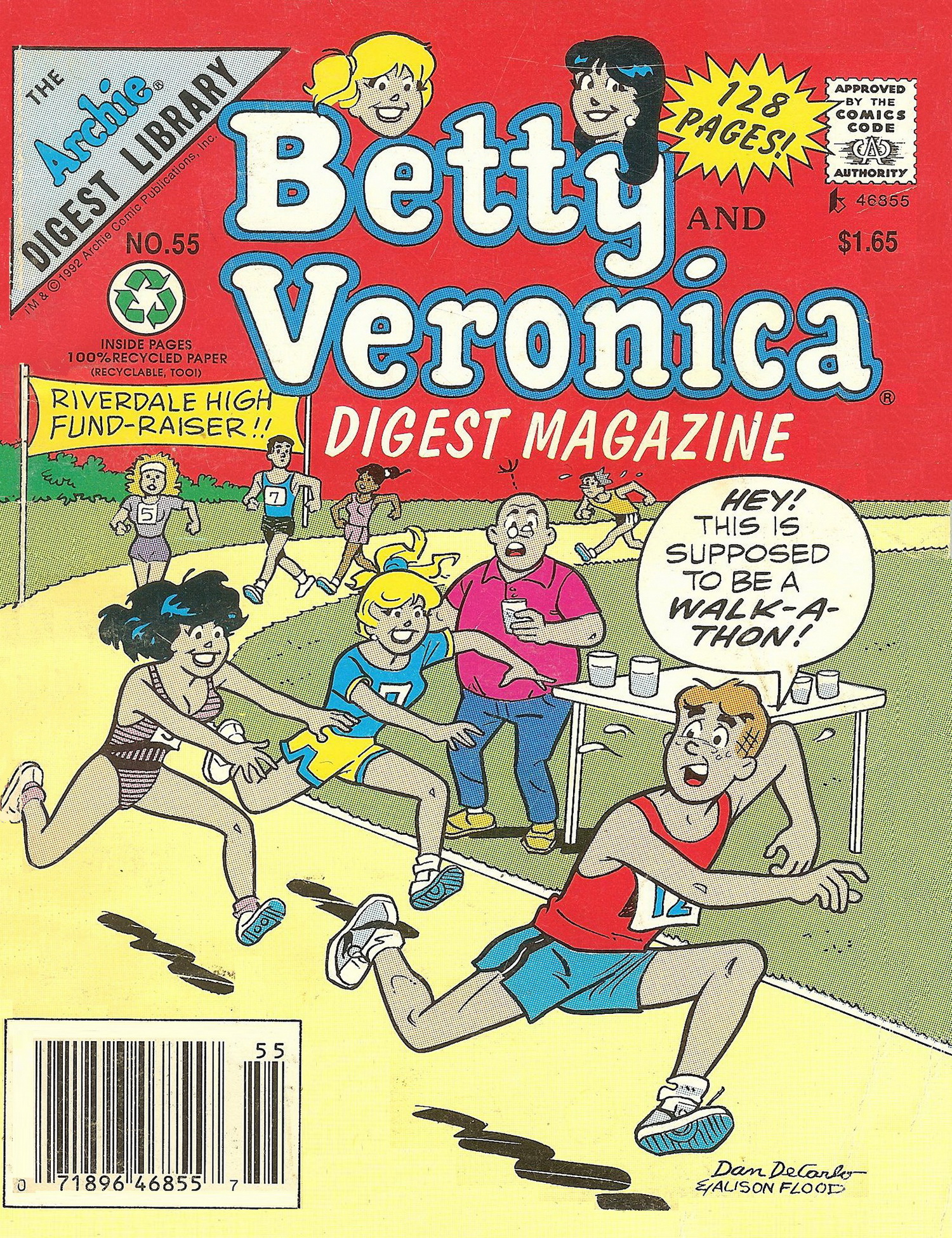 Read online Betty and Veronica Digest Magazine comic -  Issue #55 - 1
