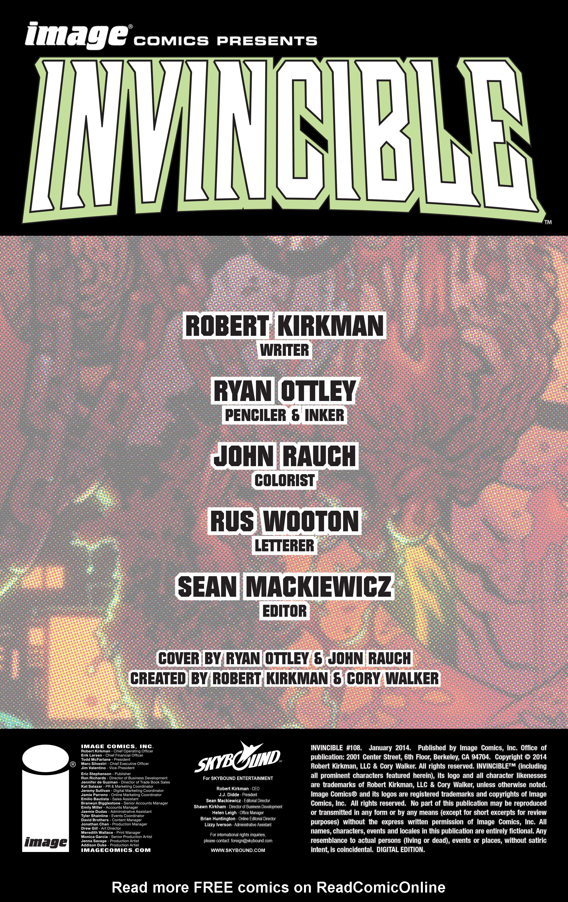 Read online Invincible comic -  Issue #108 - 2