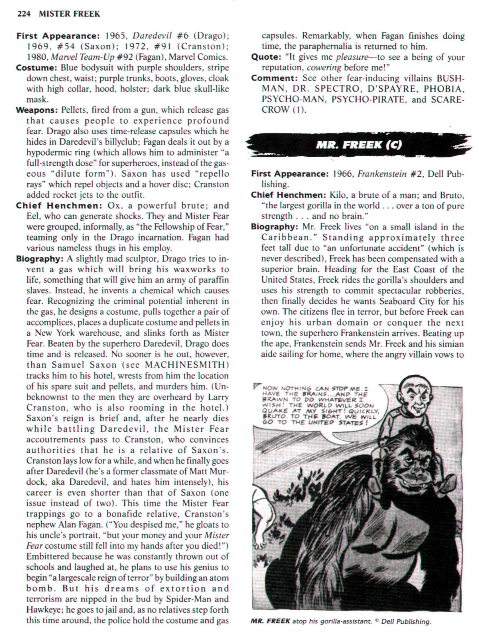 Read online The Encyclopedia of Super Villains comic -  Issue # TPB (Part 1) - 250
