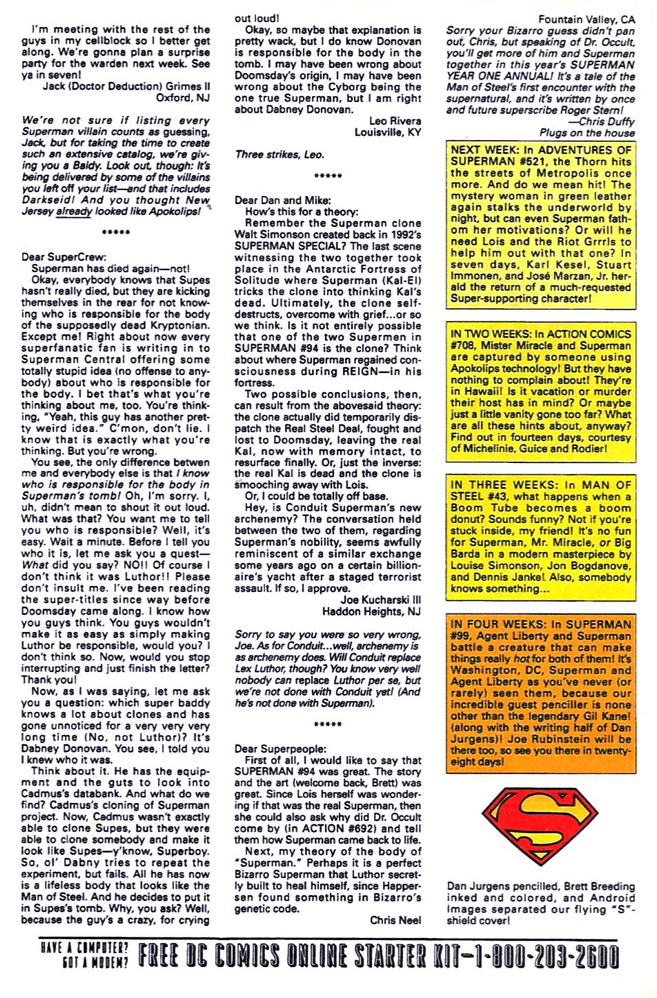 Read online Superman (1987) comic -  Issue #98 - 24