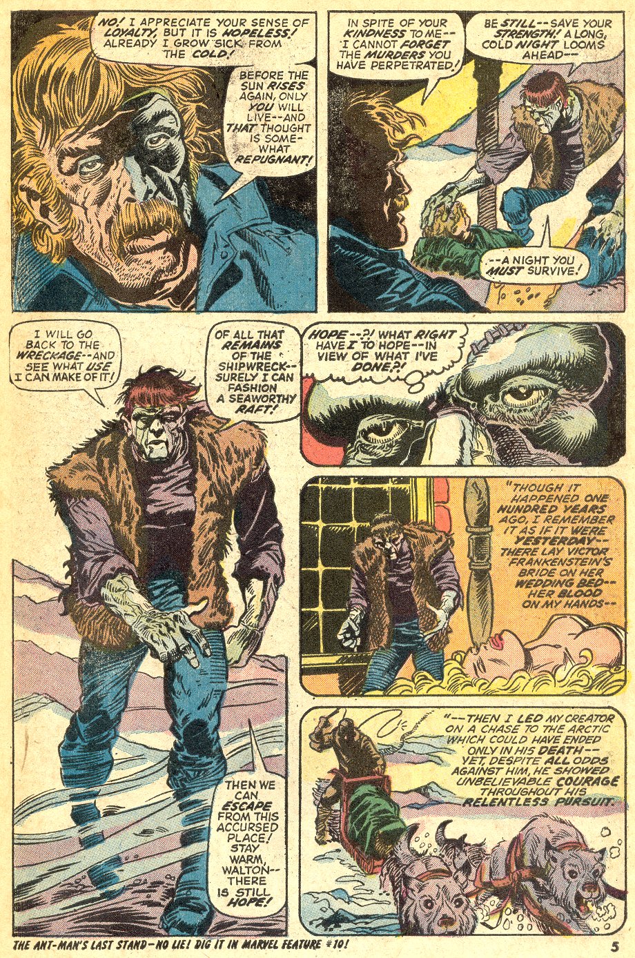 Read online Frankenstein (1973) comic -  Issue #4 - 5